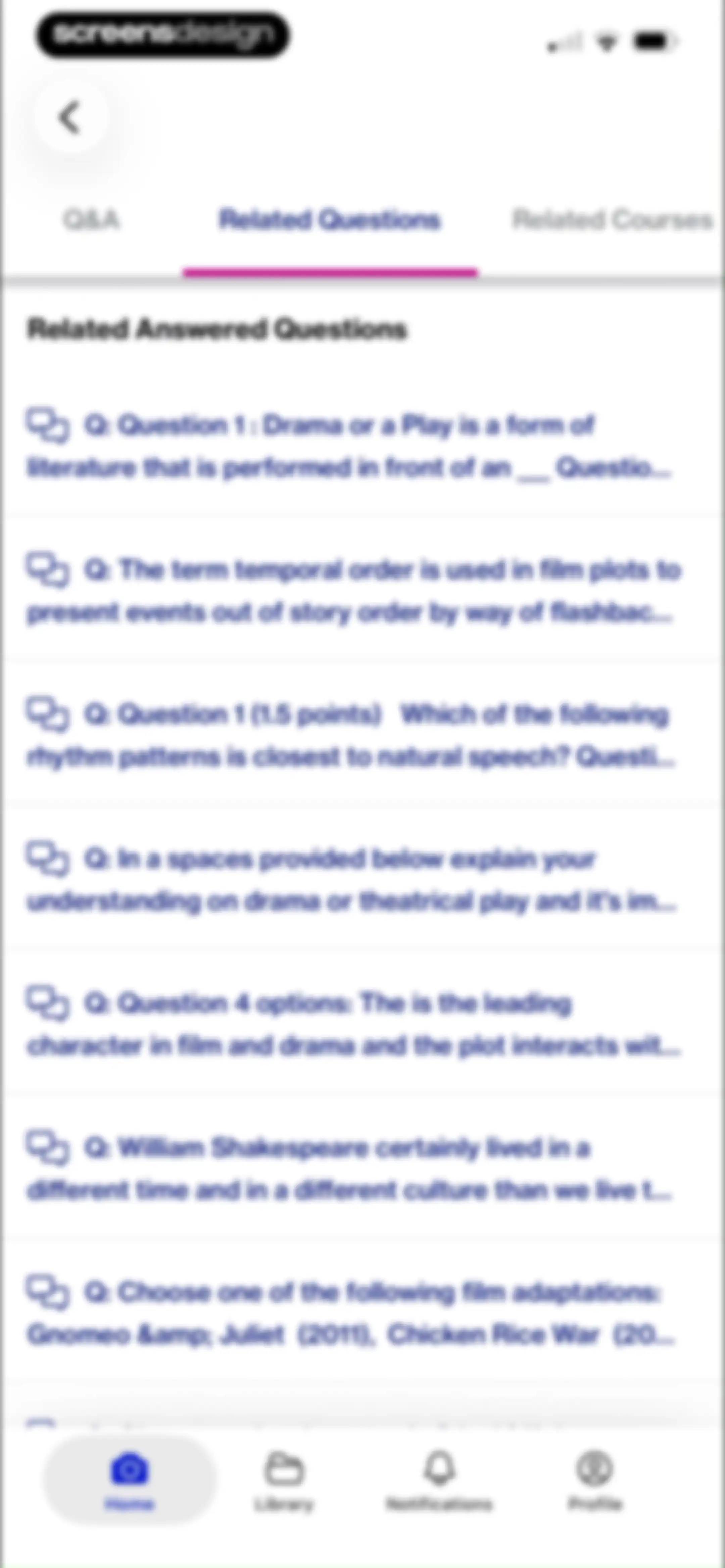 Course Hero: AI Homework Help screen 42