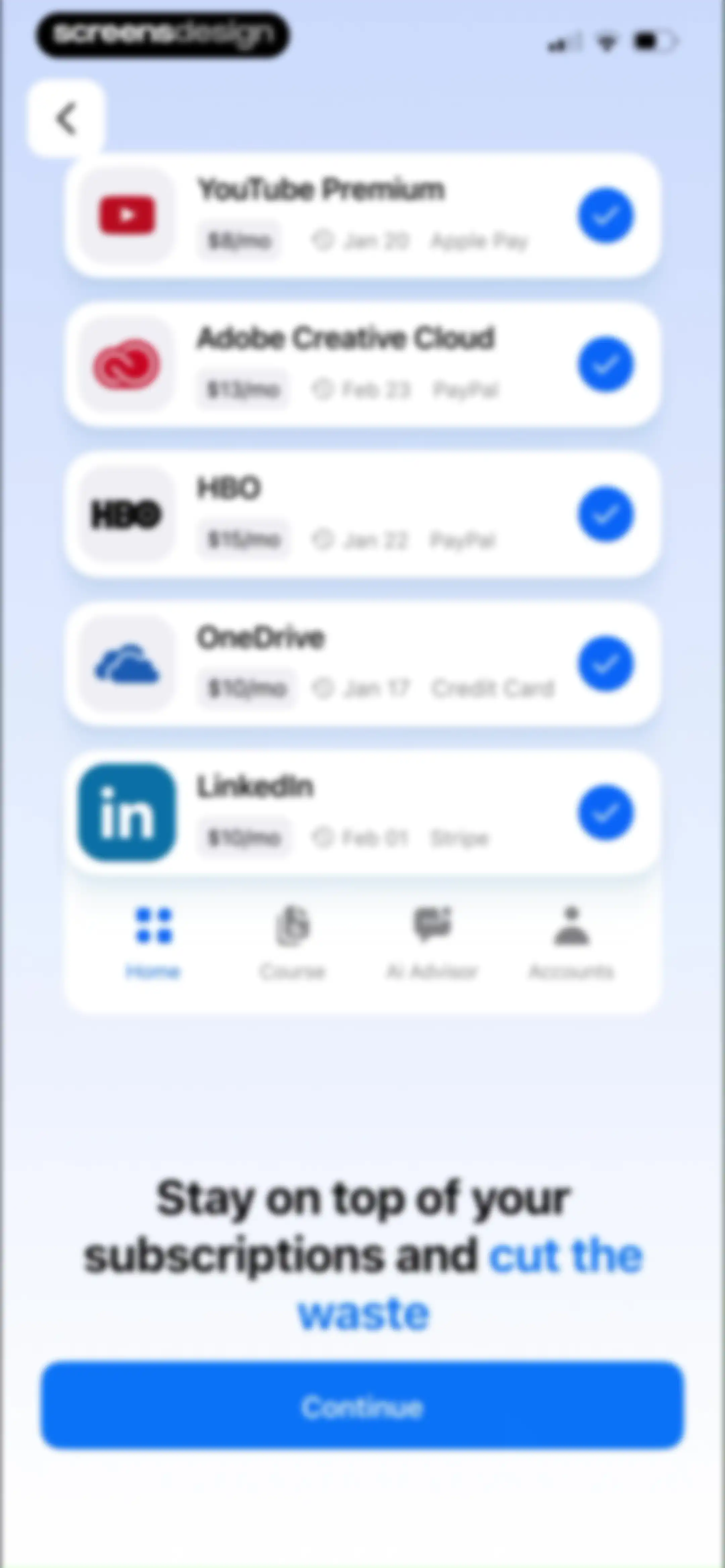 Feenko: Cancel Subscription screen 4