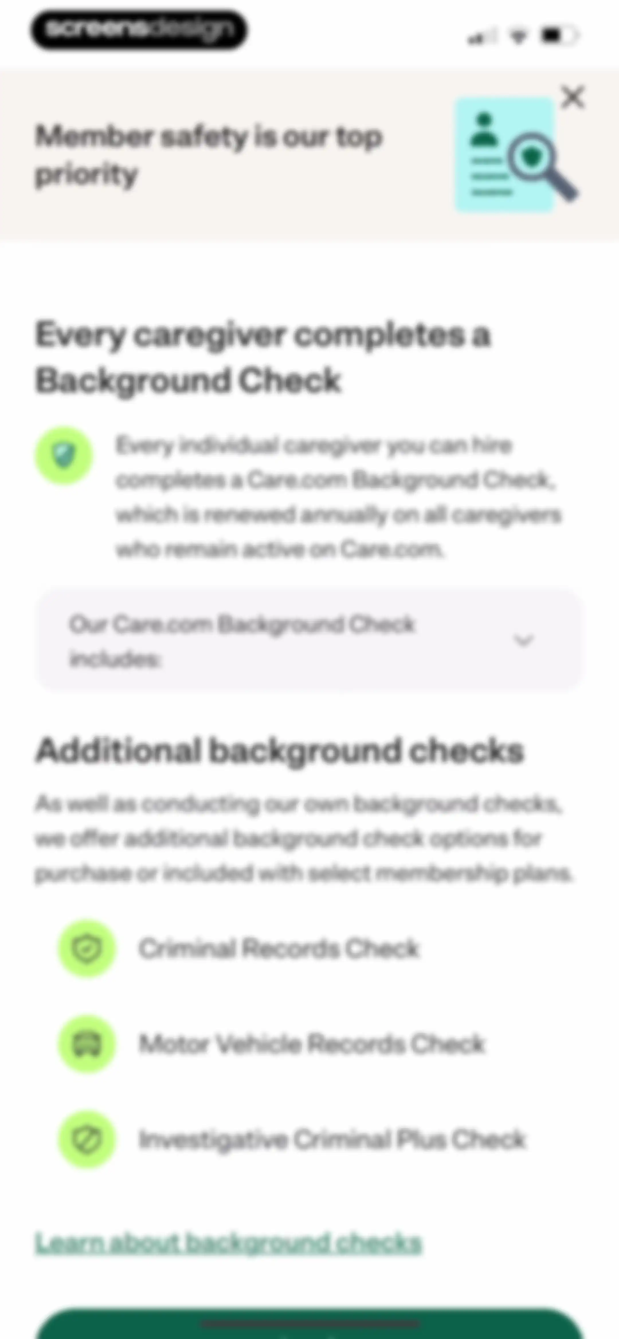 Care.com: Hire Caregivers screen 42