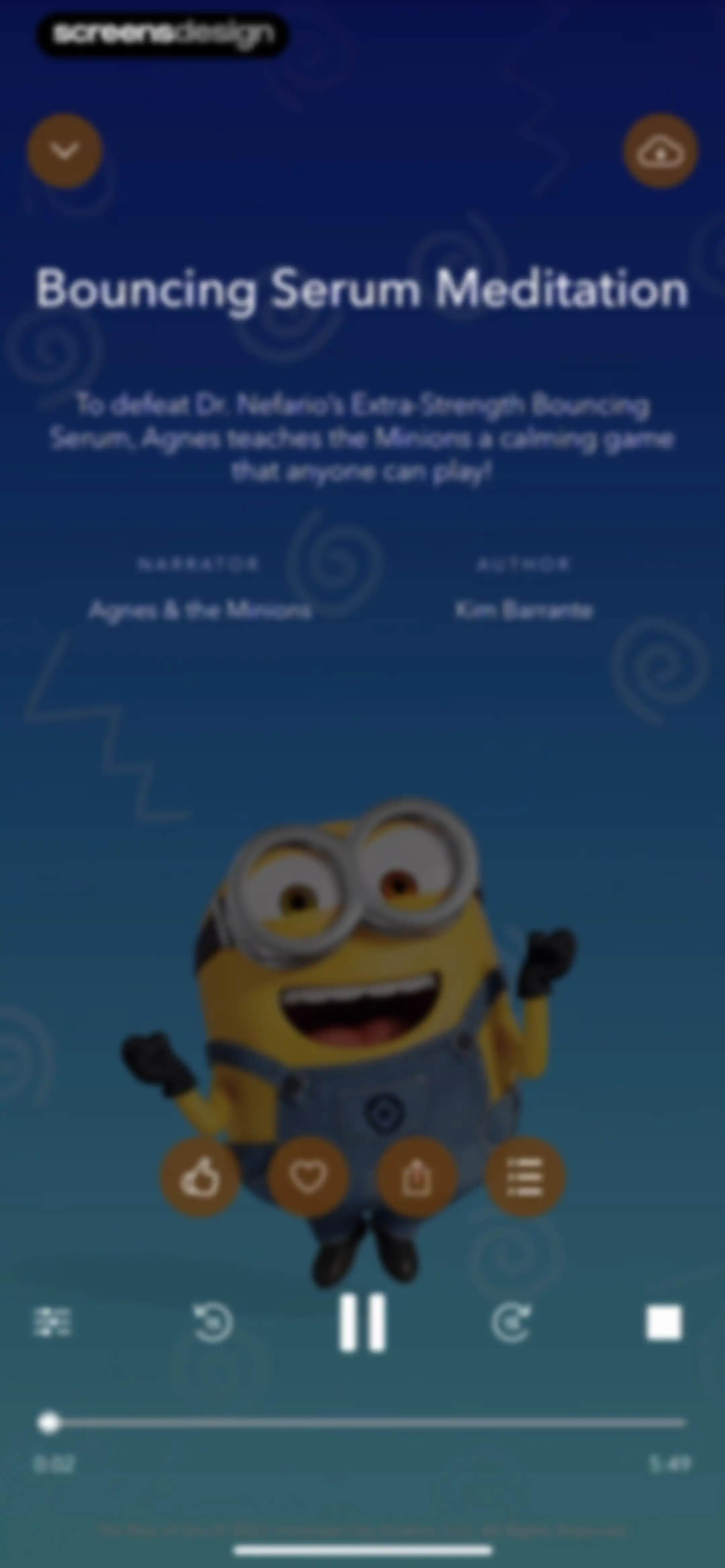 Calm screen 68