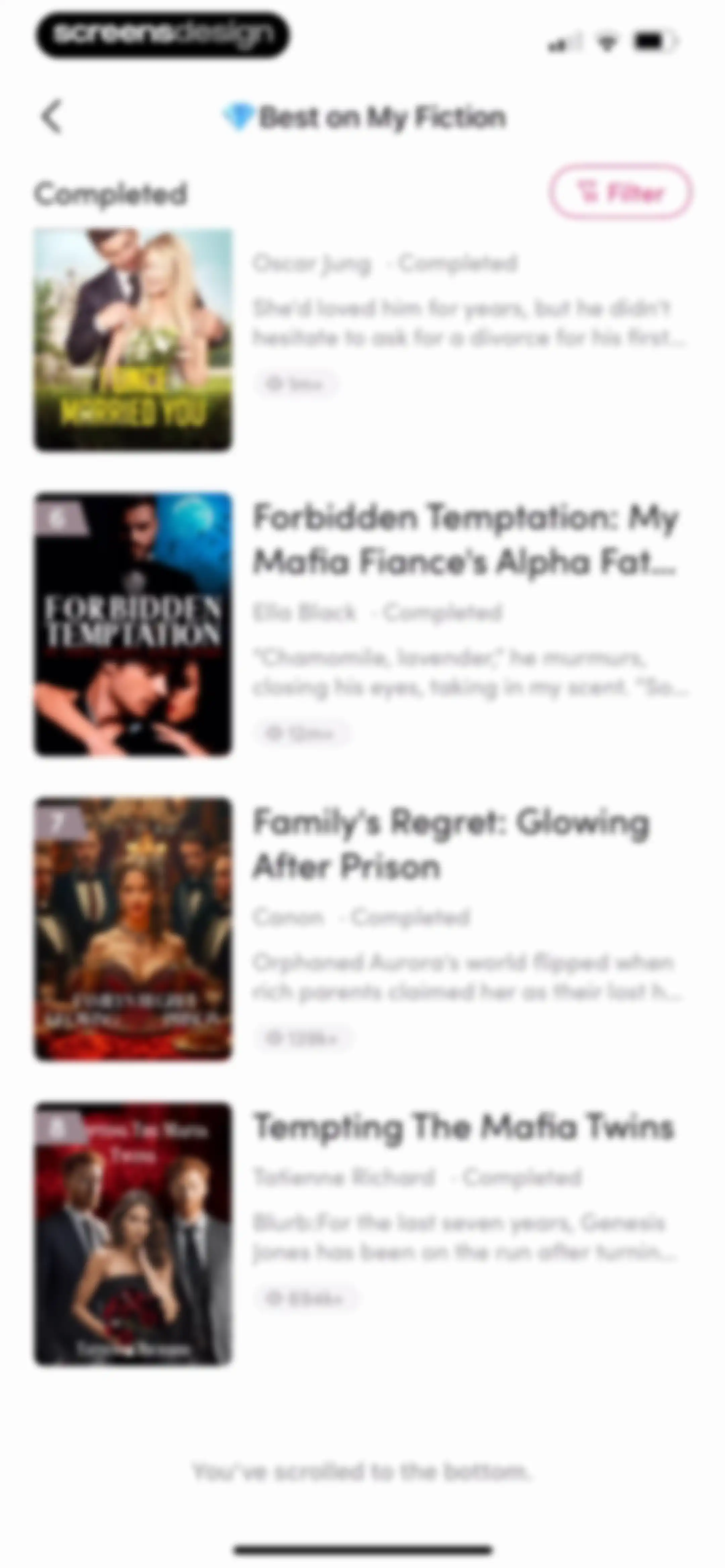 My Fiction: Stories & Novels screen 63
