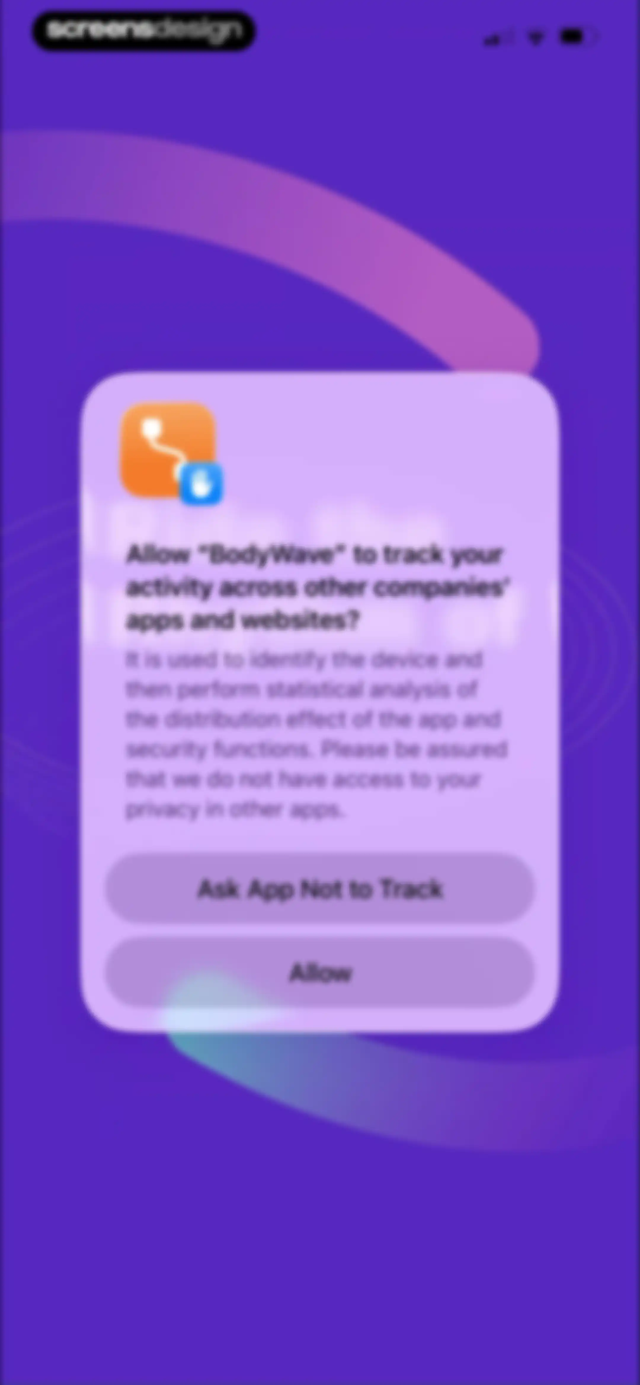 BodyWave: Health Tracker screen 1