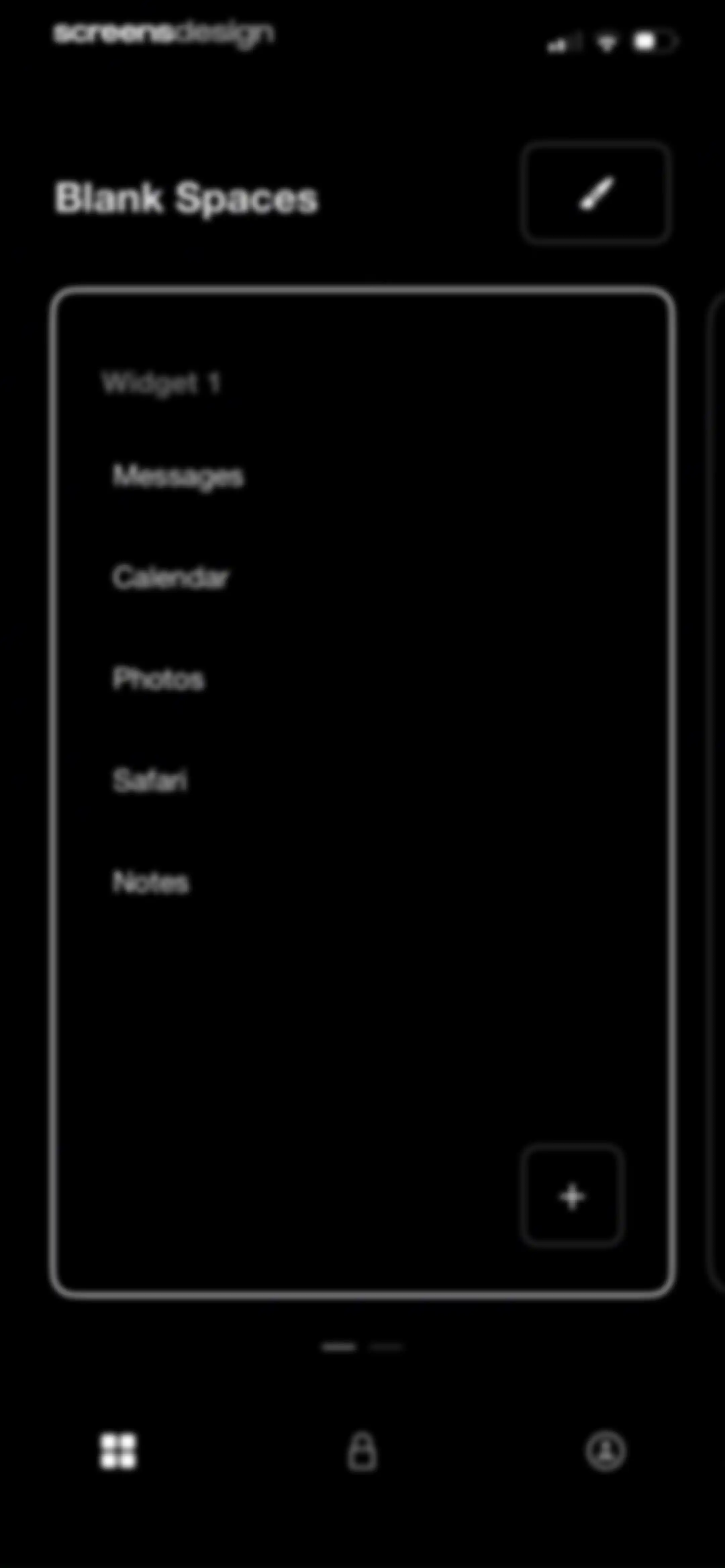 Blank Spaces Launcher screen 25