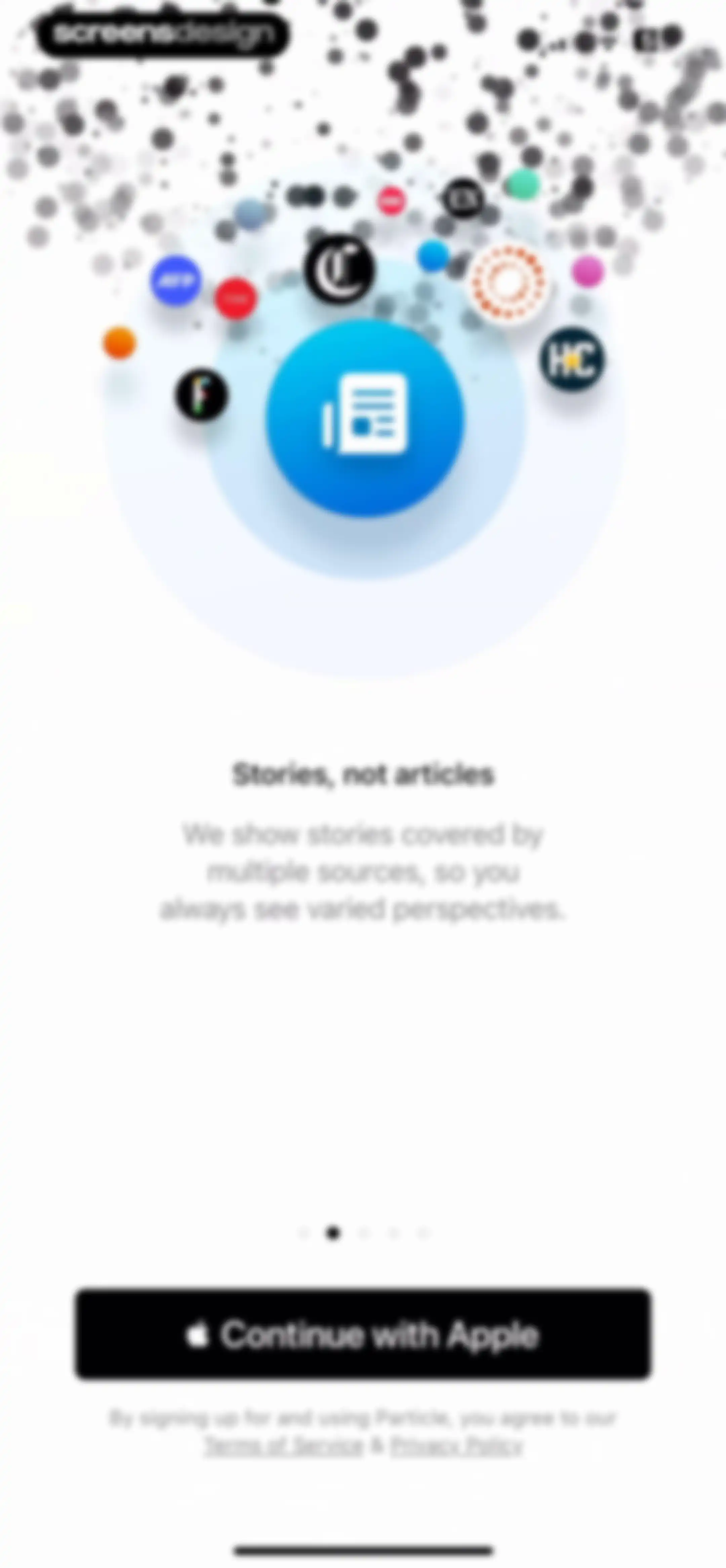 Particle: Personalized News screen 2