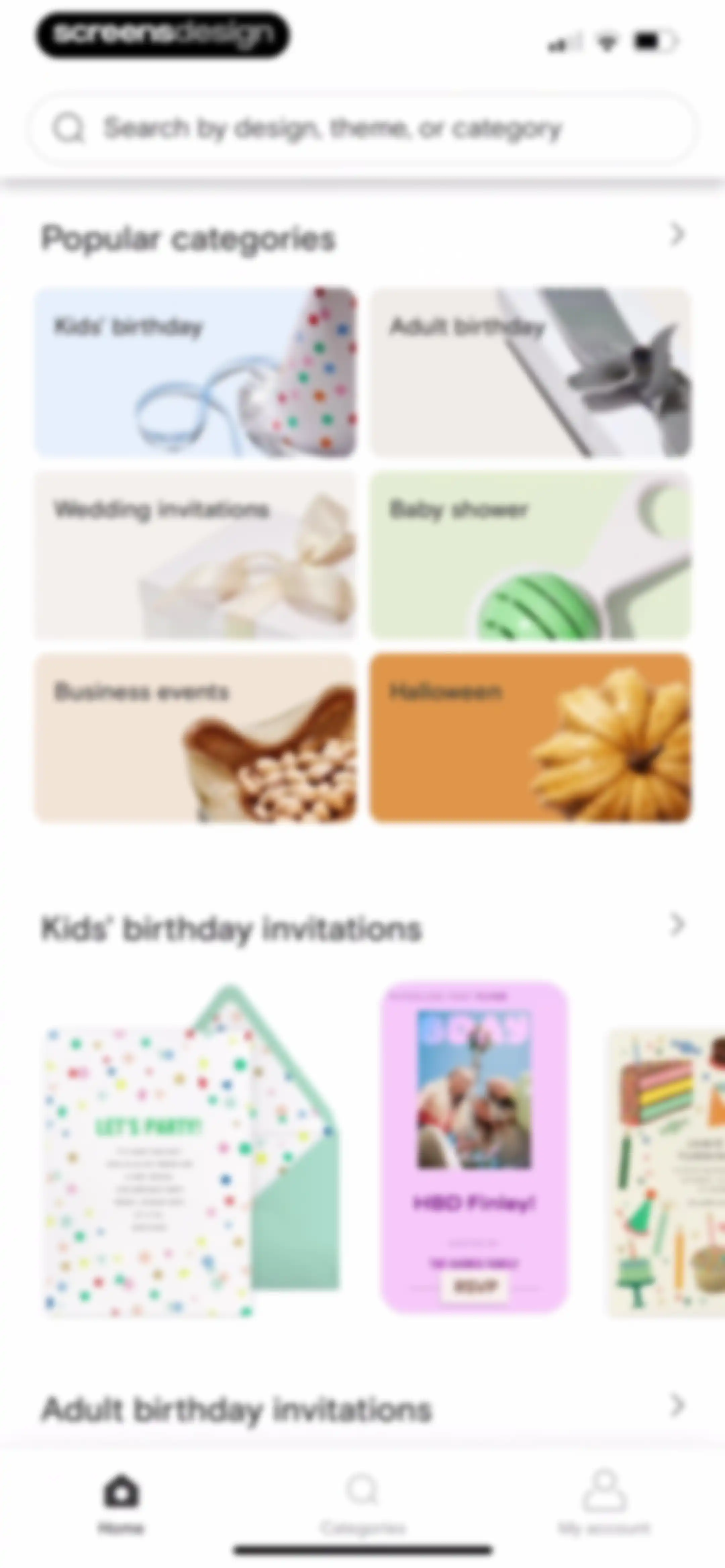 Paperless Post: Invitations screen 100