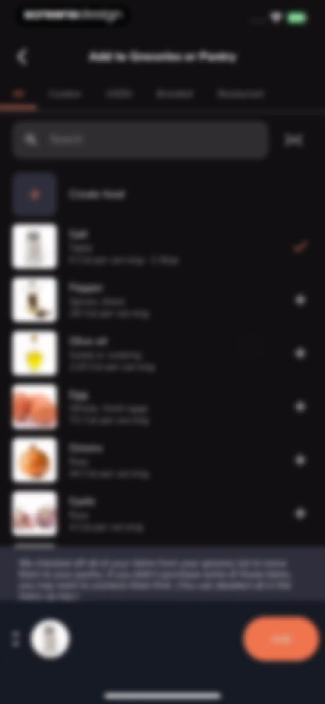 Eat This Much - Meal Planner screen 102