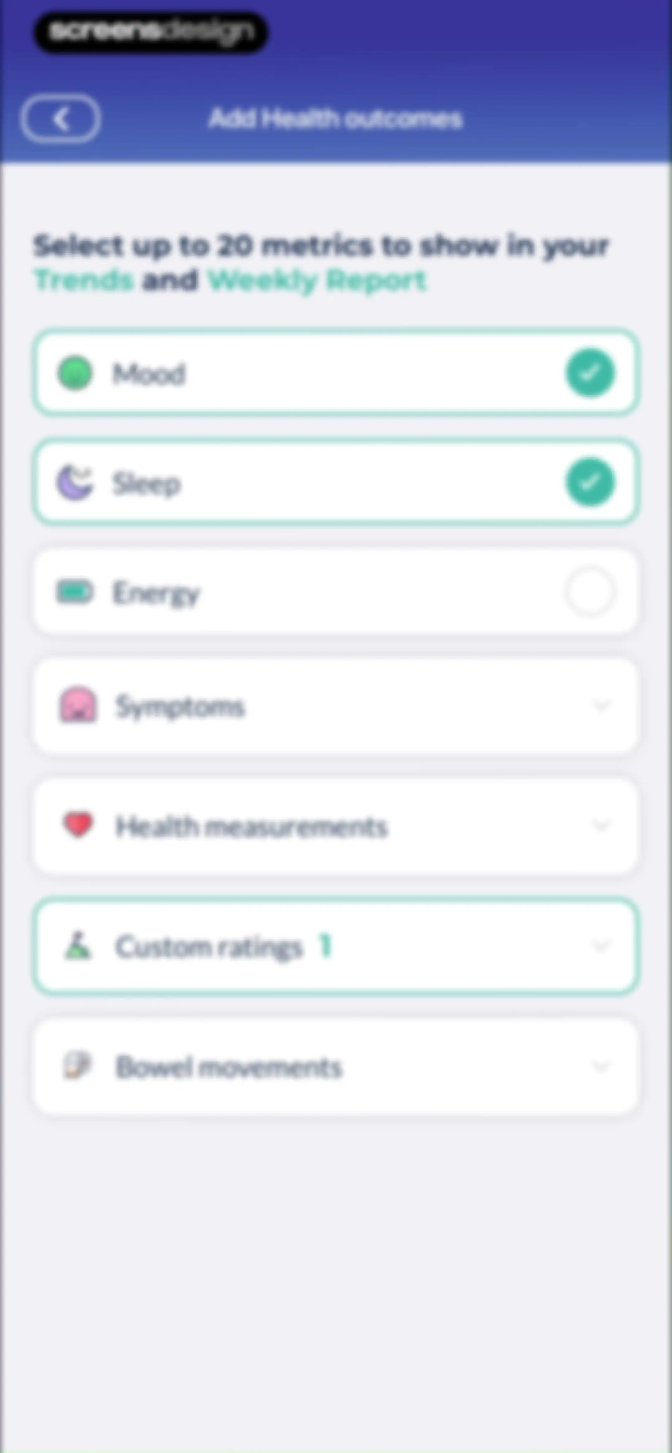 Bearable - Symptom Tracker screen 141
