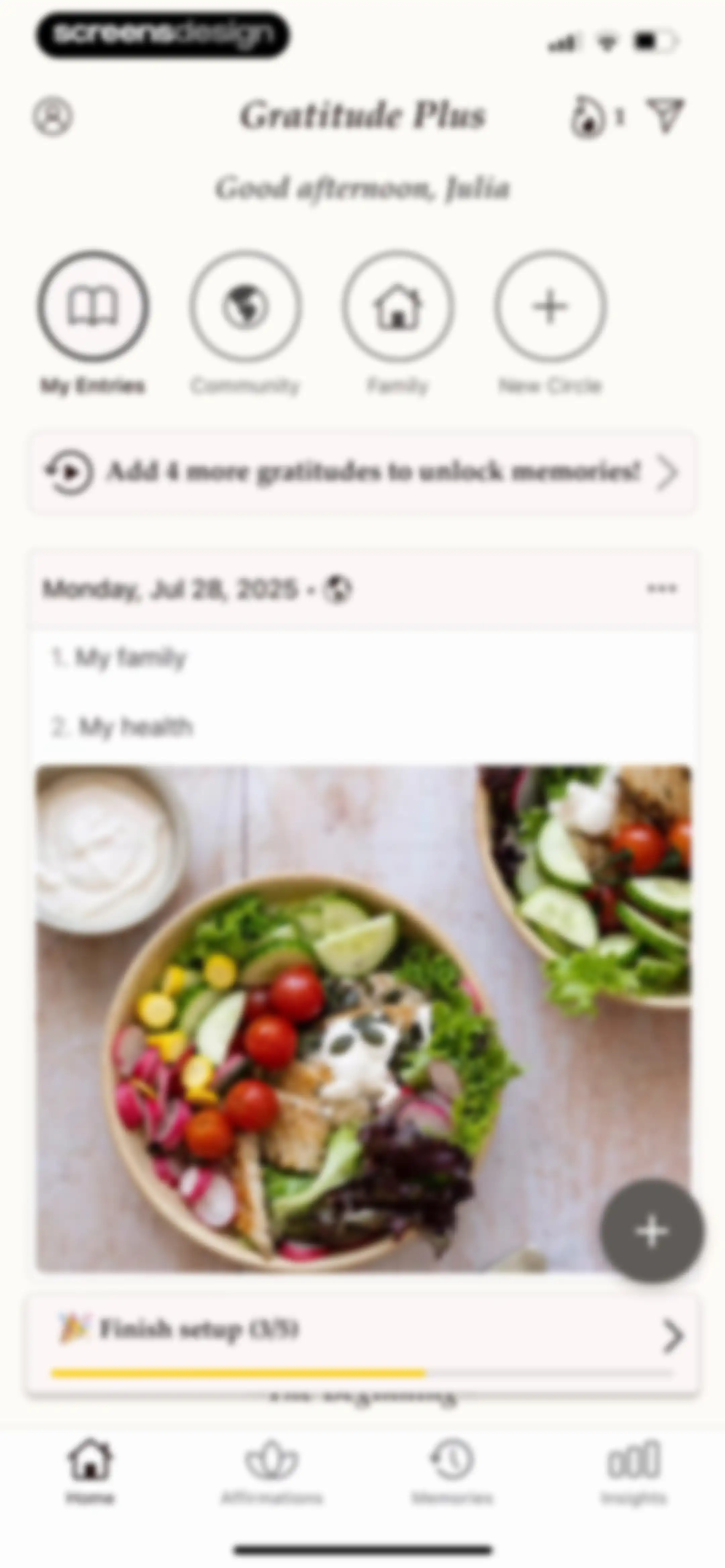 Gratitude Plus – Journal screen 56