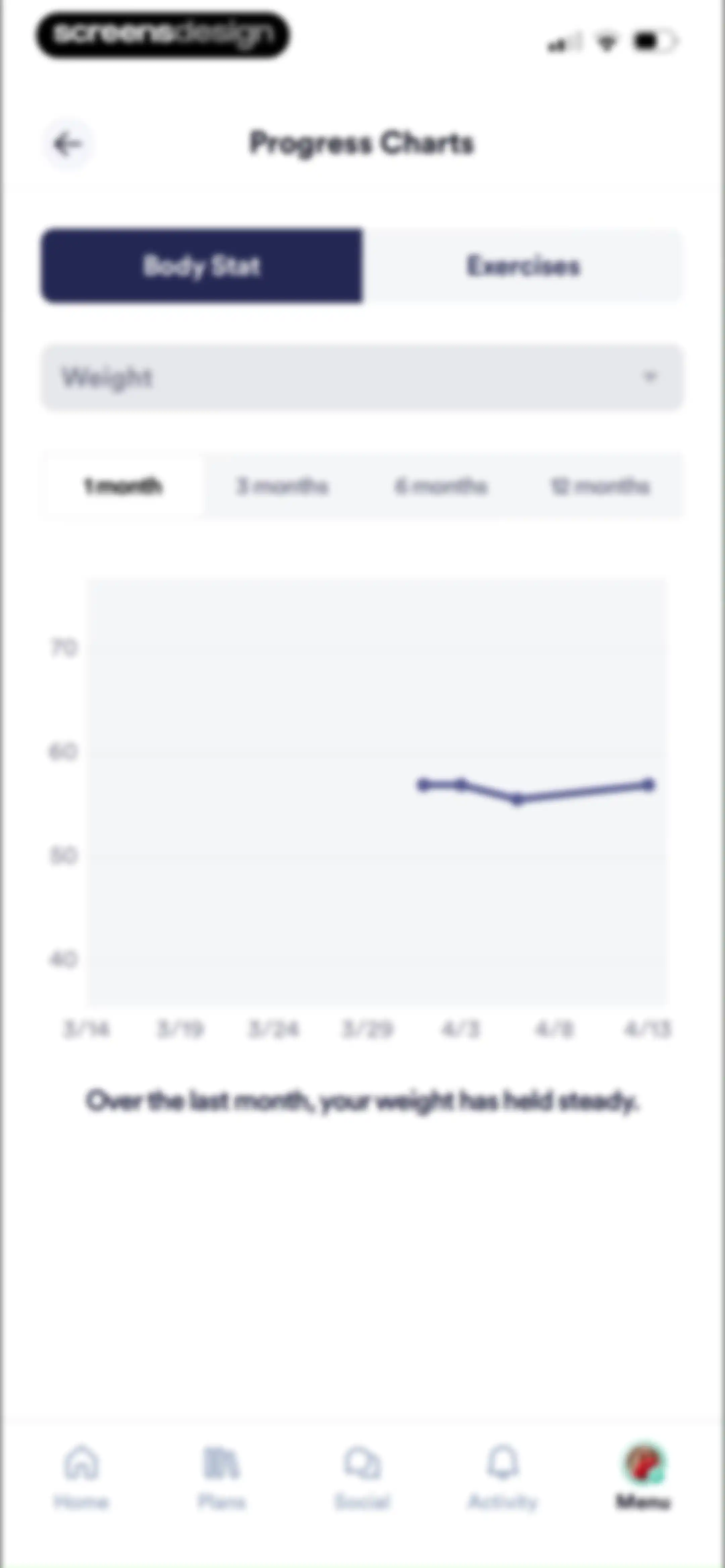 Caliber: Strength Training screen 186