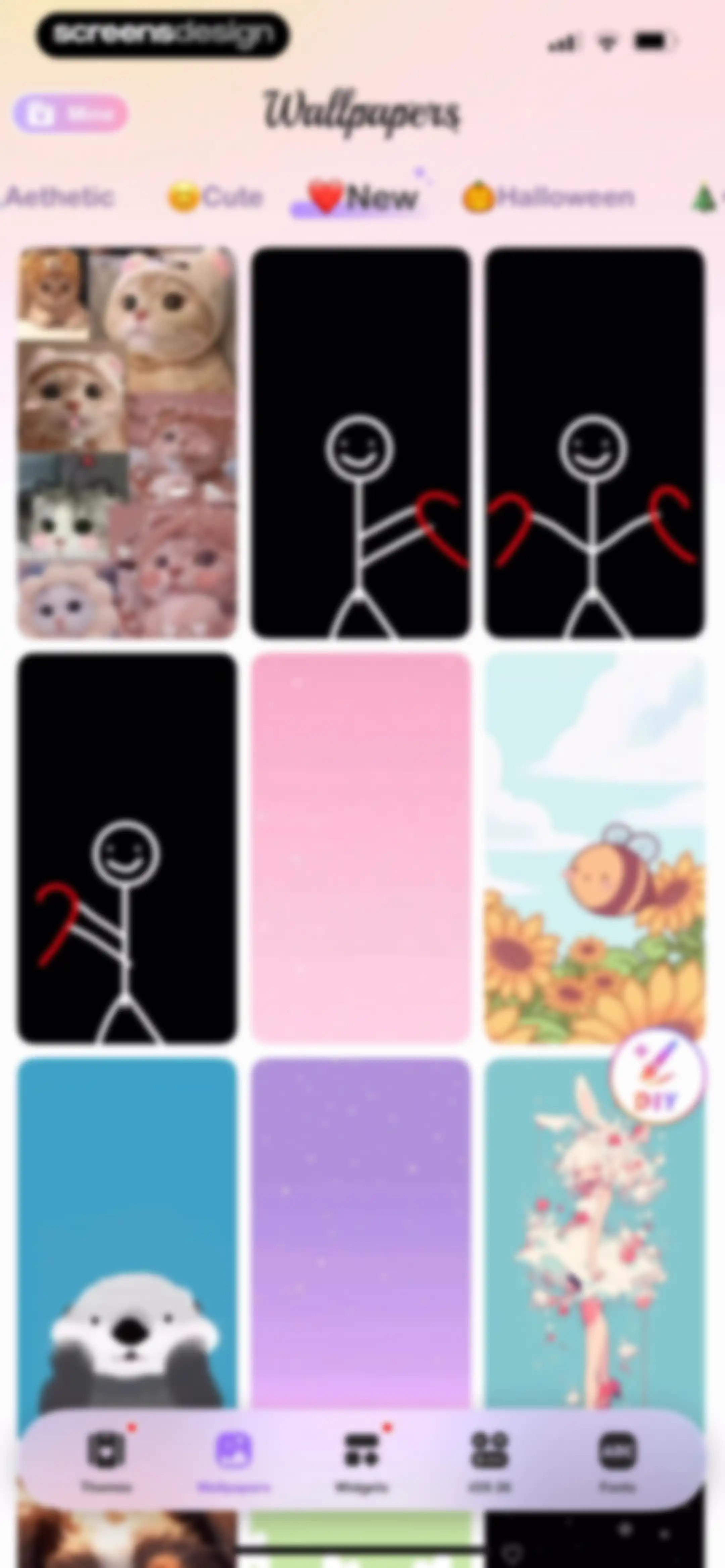 Cool Themes & Fonts: Cute Text screen 90