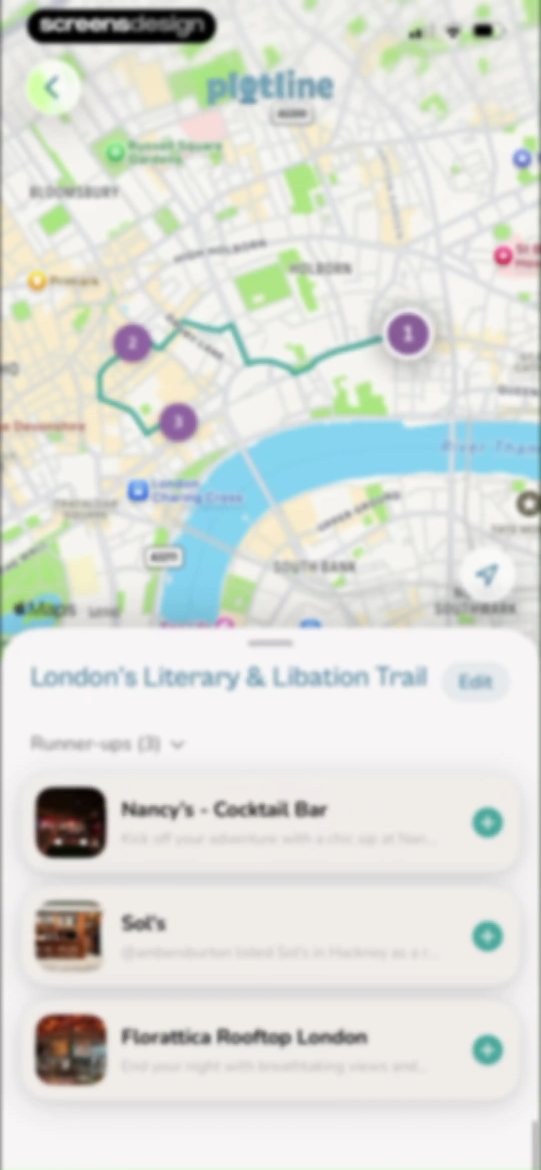 Plotline: Travel Map & Planner screen 93