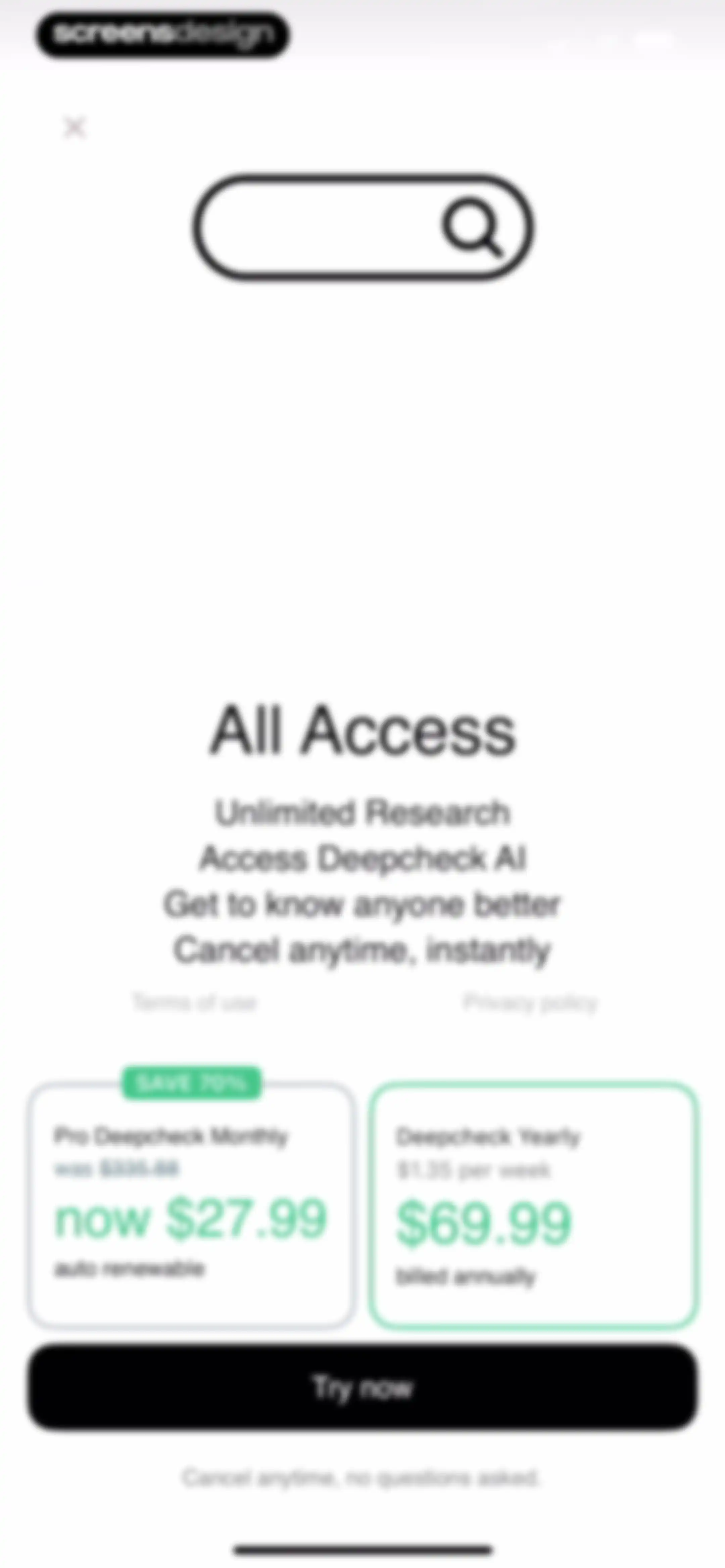 Deepcheck AI Search Agent screen 24