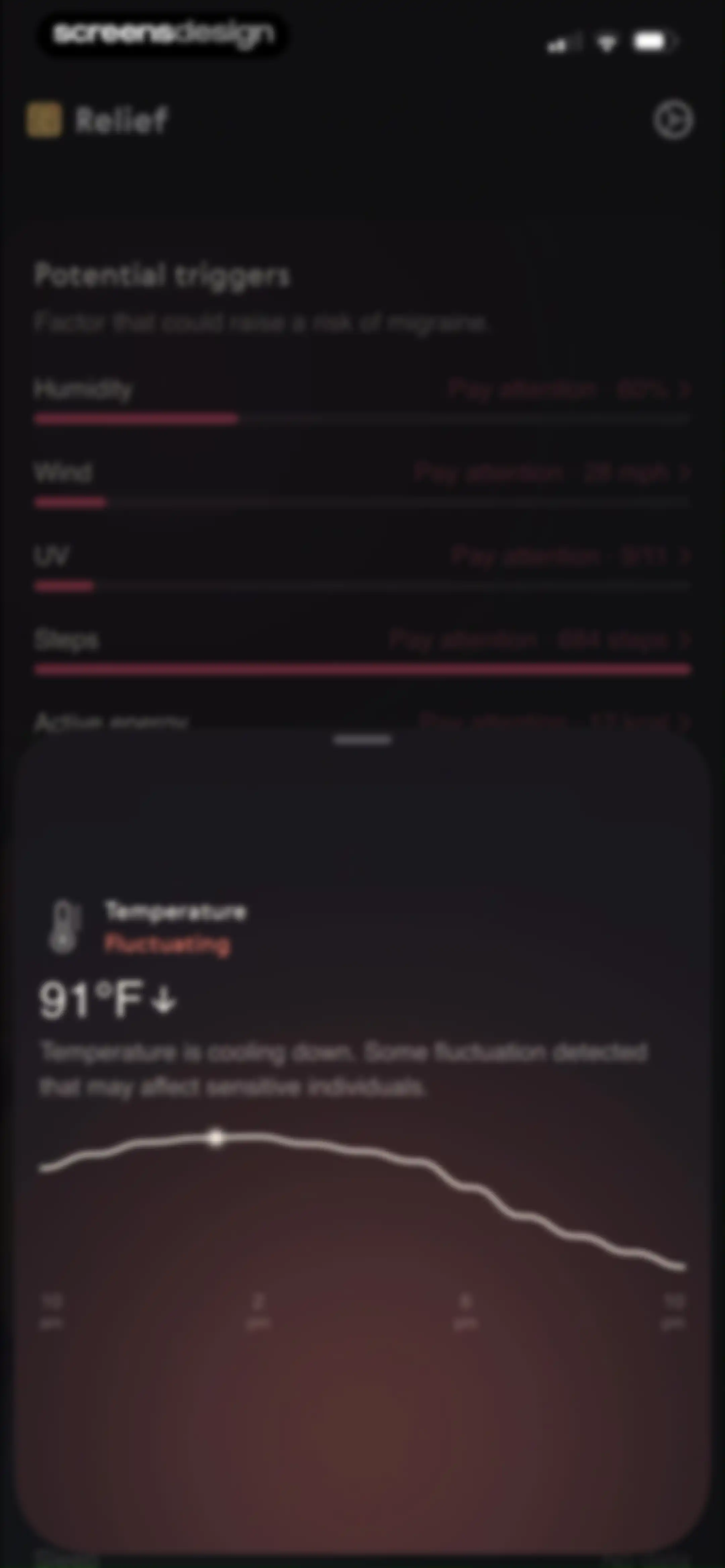 Relief - Migraine Tracker screen 42