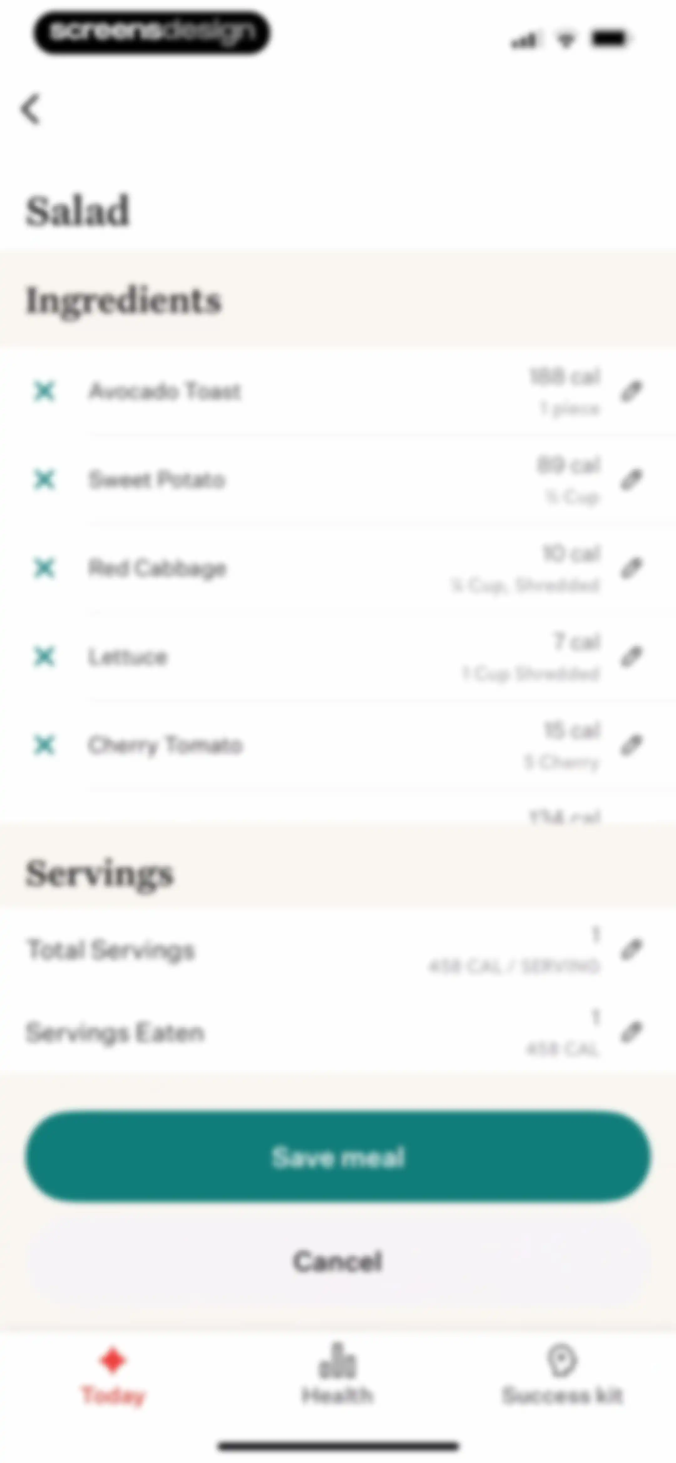 Noom Weight Loss, Food Tracker screen 181