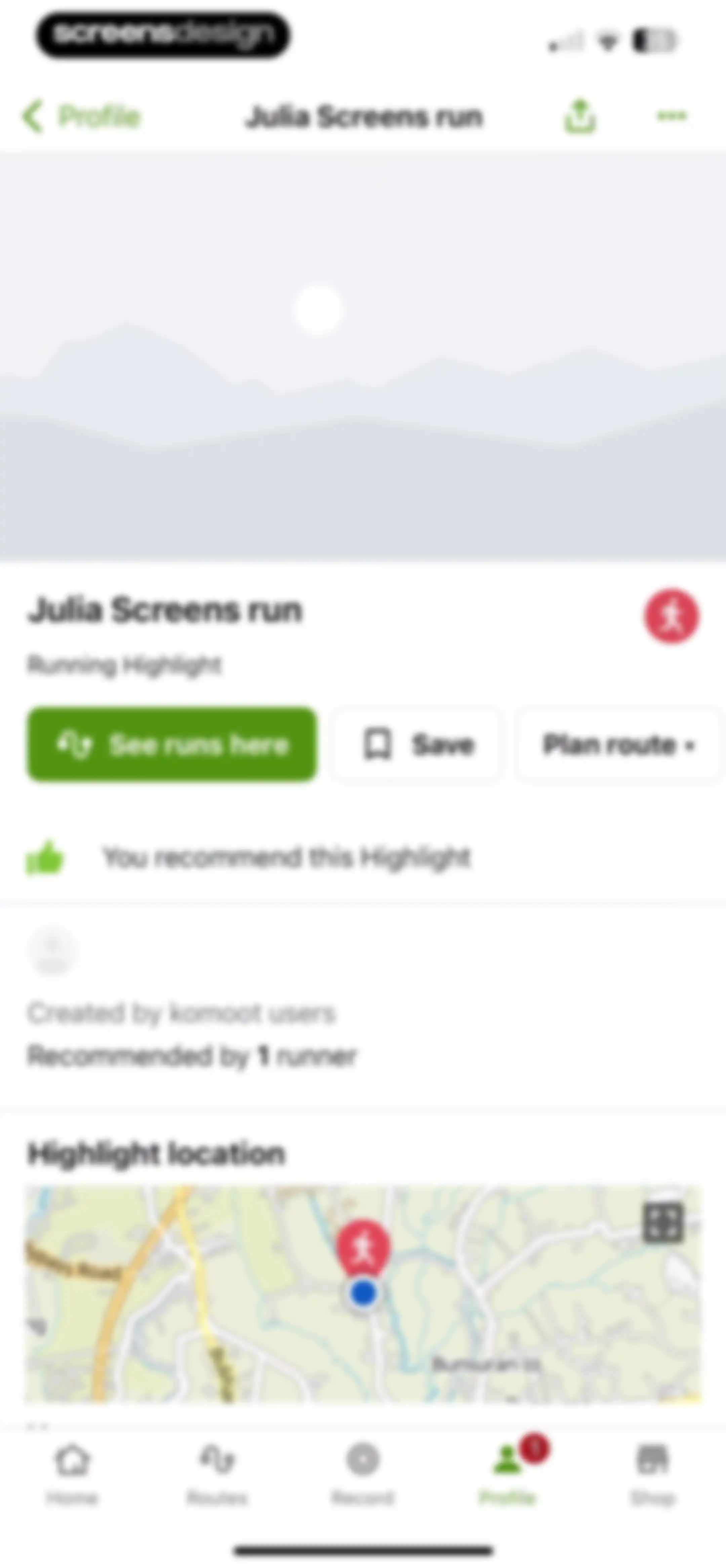 komoot - hike, bike & run screen 150