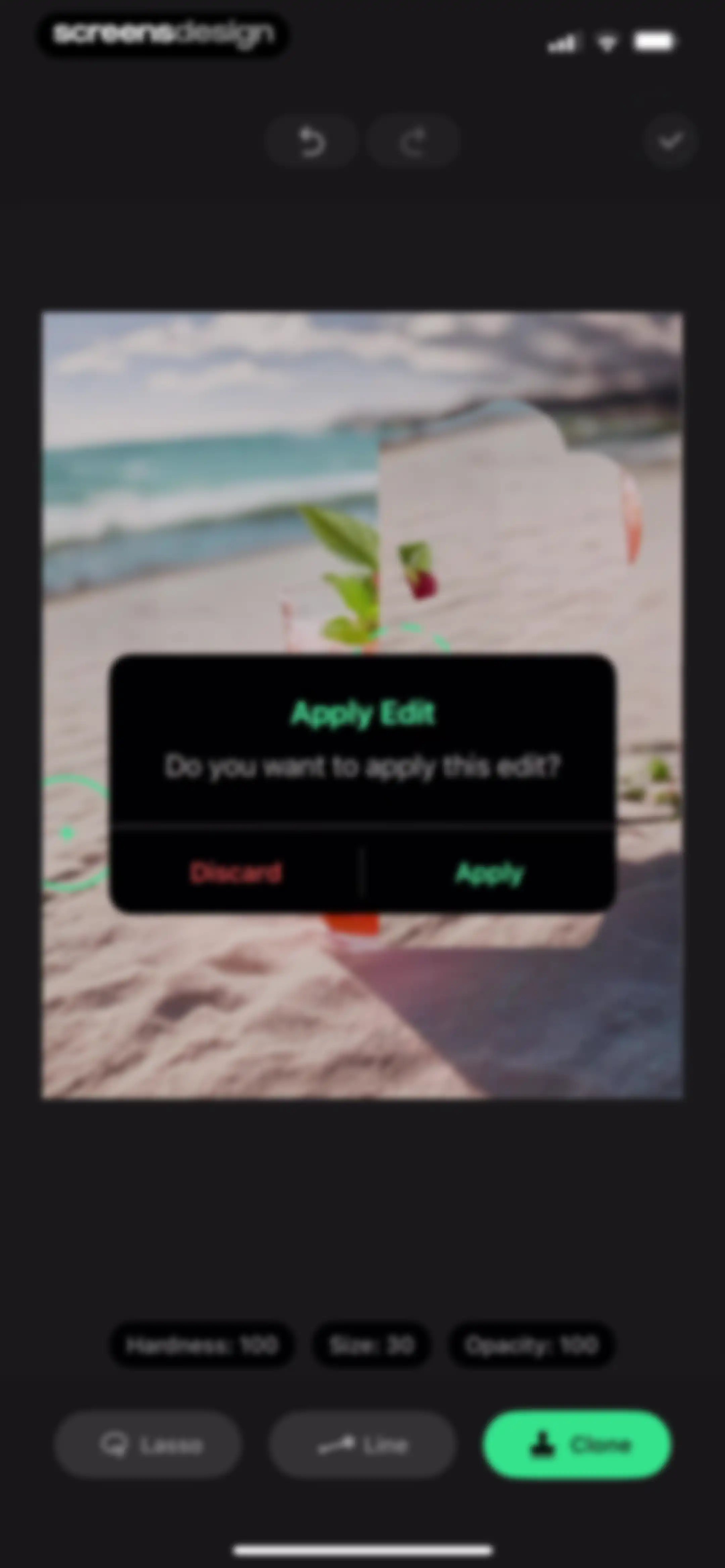 Remove Objects screen 39