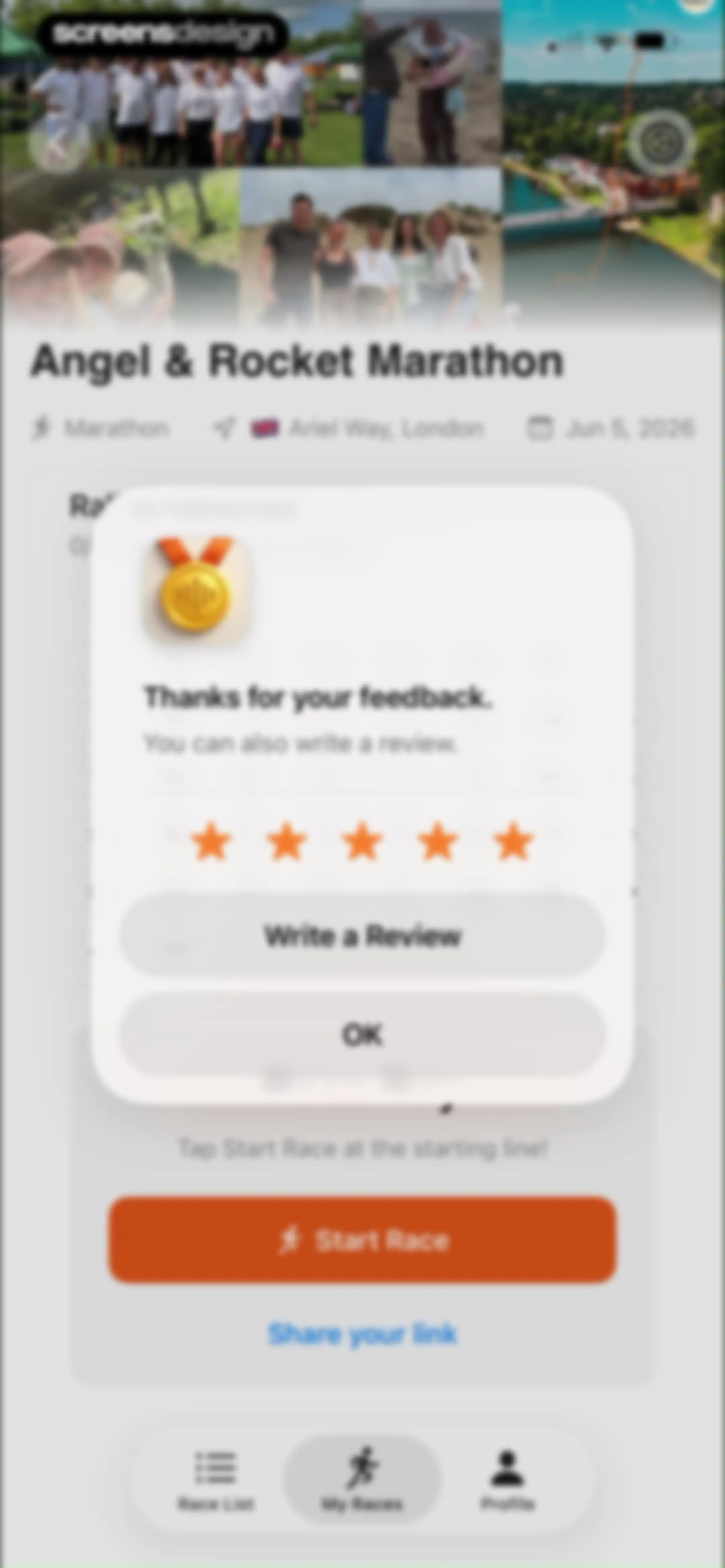 Rally: Voice Notes on Race Day screen 28
