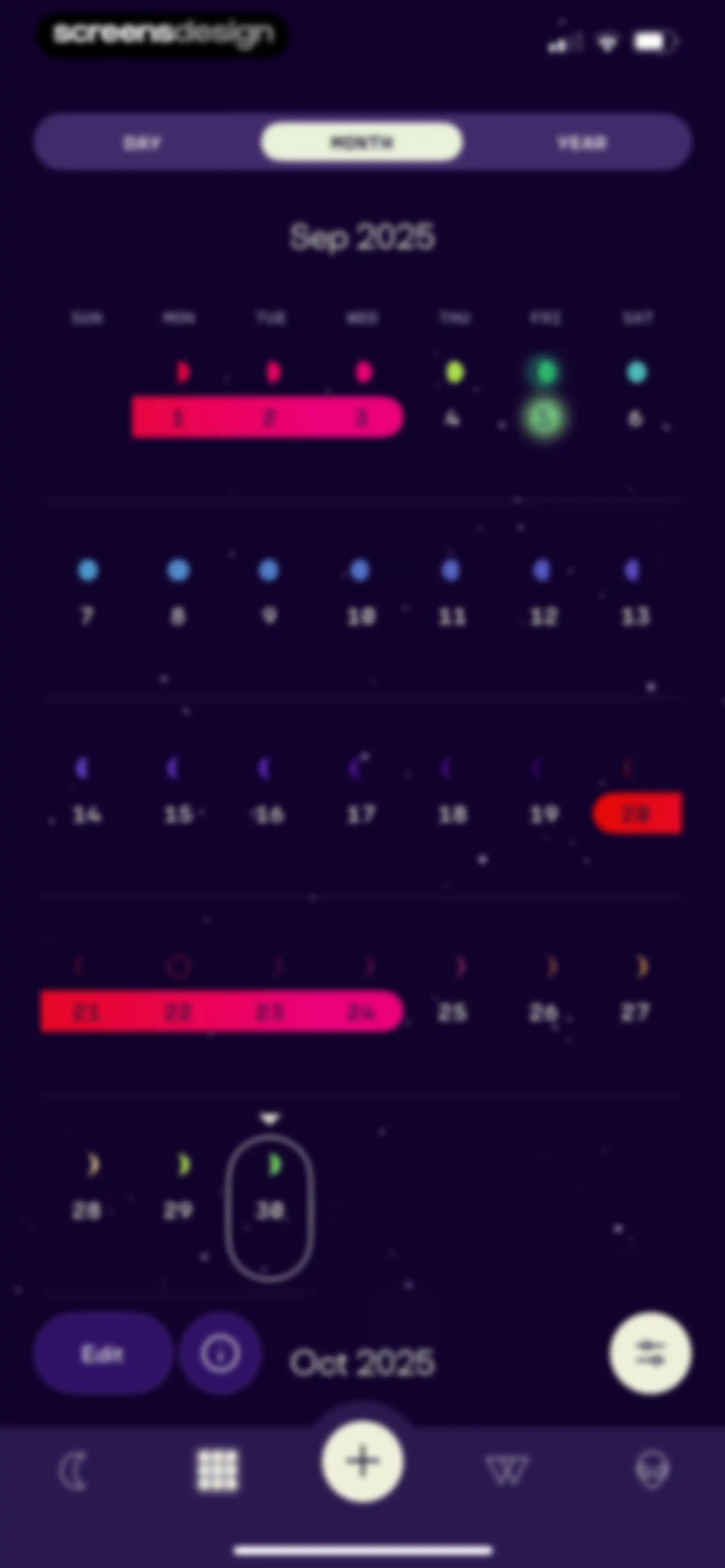 Stardust Period Tracker screen 103