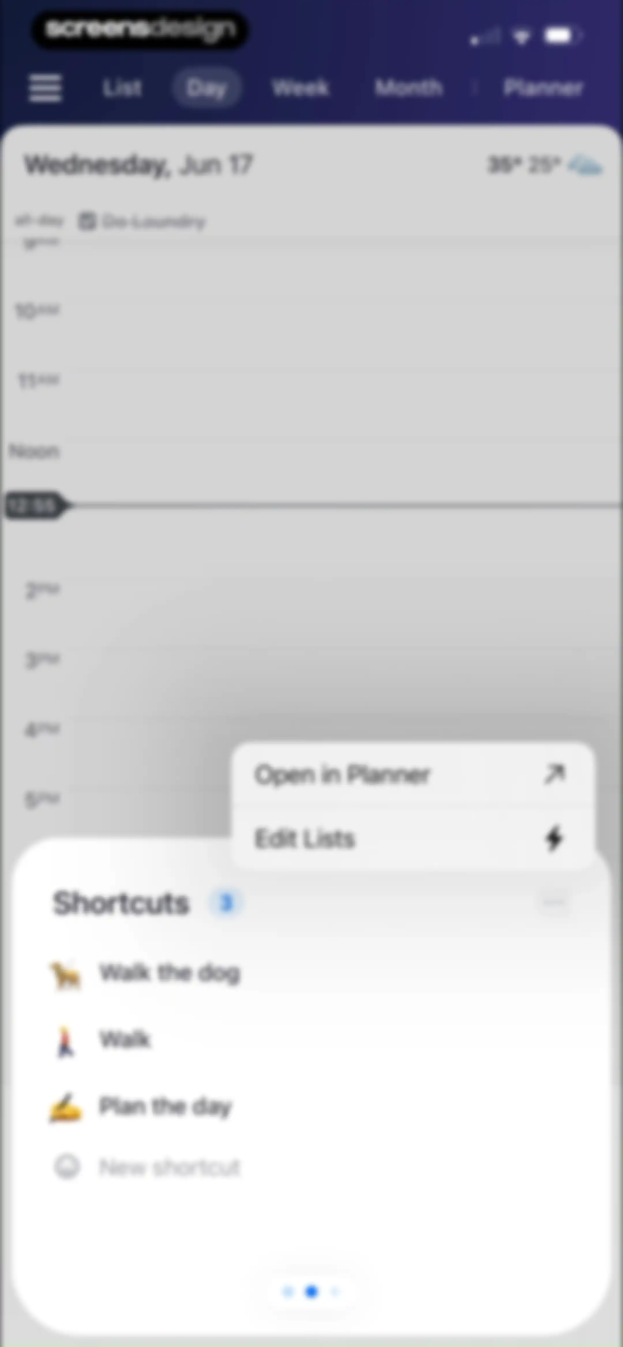 Calendars: Schedule Planner screen 48