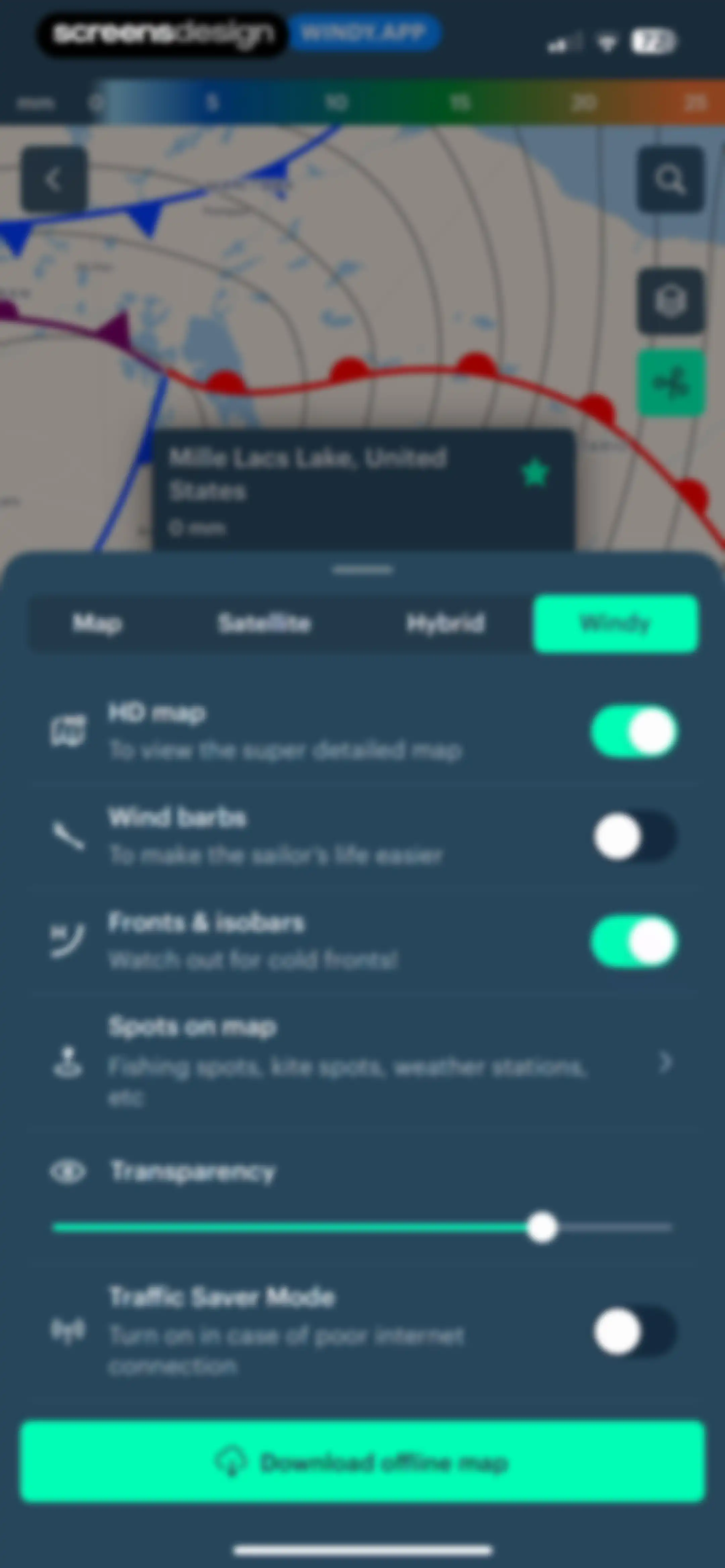 Windy.app — Wind, Tides, Radar screen 78