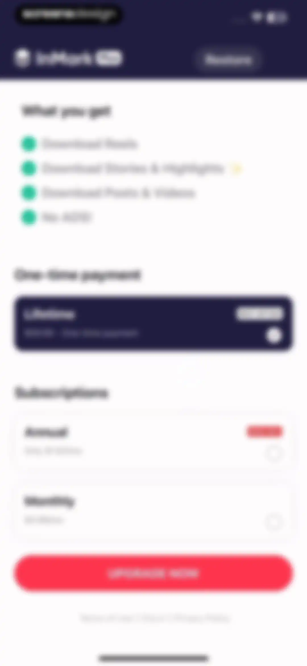InMark: IG Reels Stories Posts screen 22