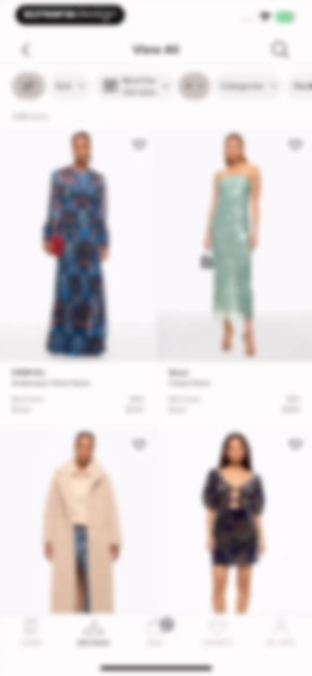 Rent the Runway (RTR) screen 59