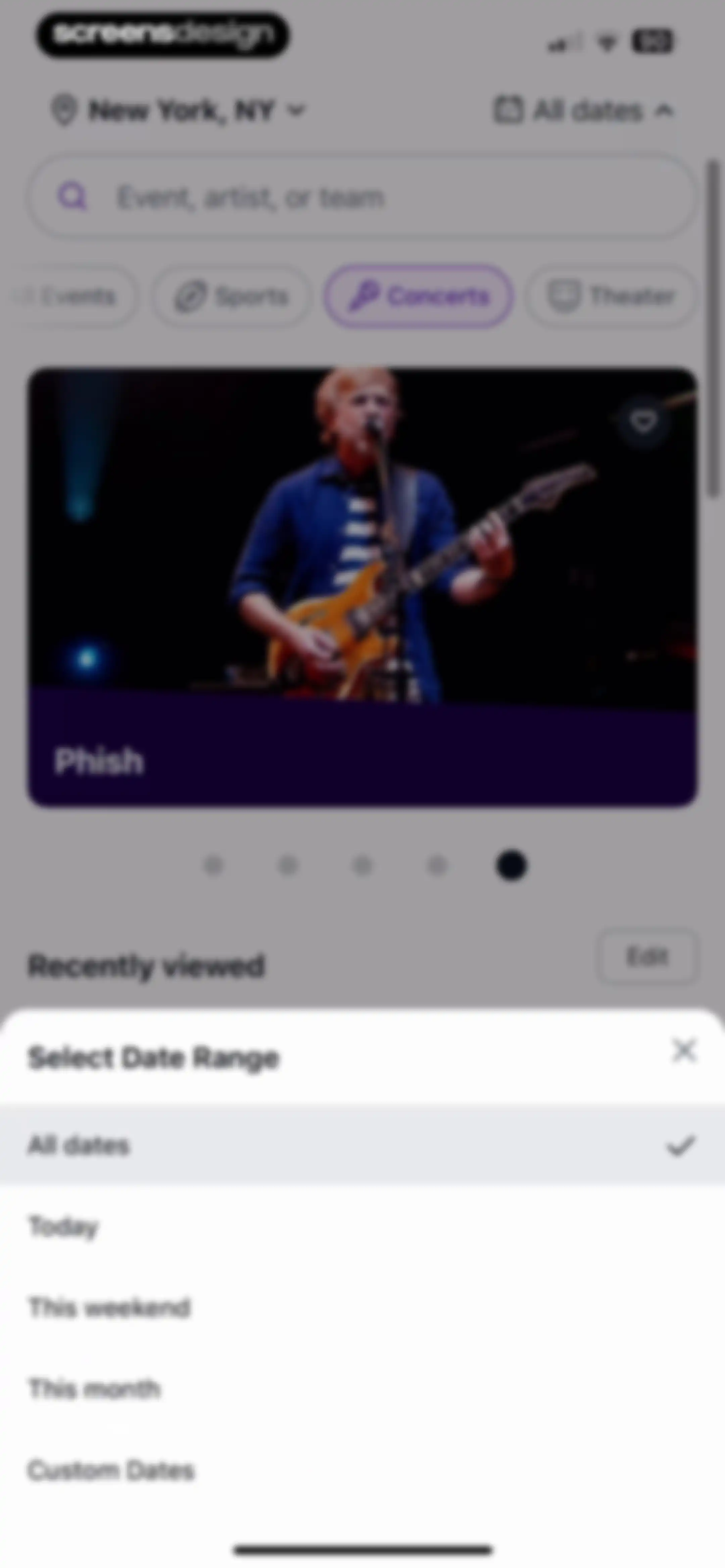 StubHub: Event Tickets screen 55