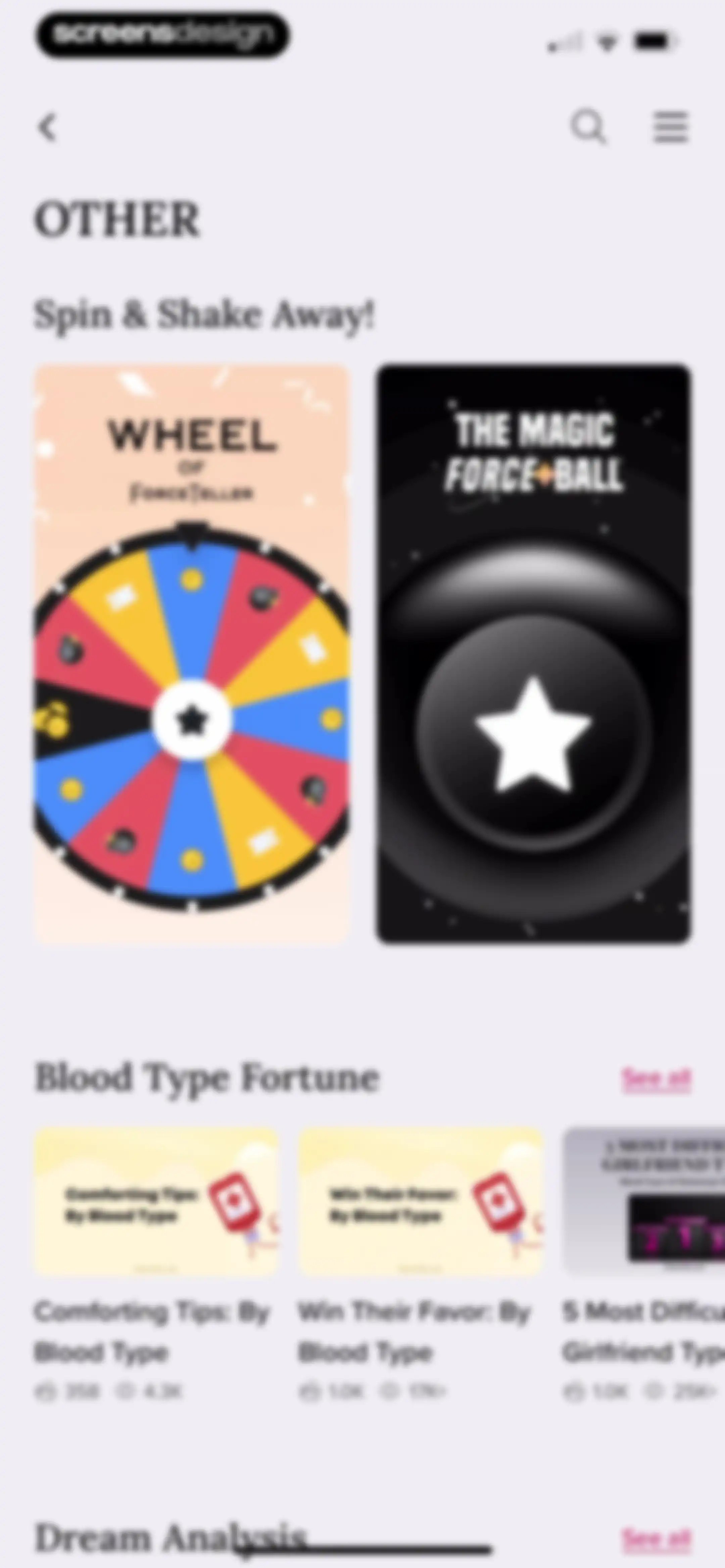 FORCETELLER: Daily Horoscope screen 88