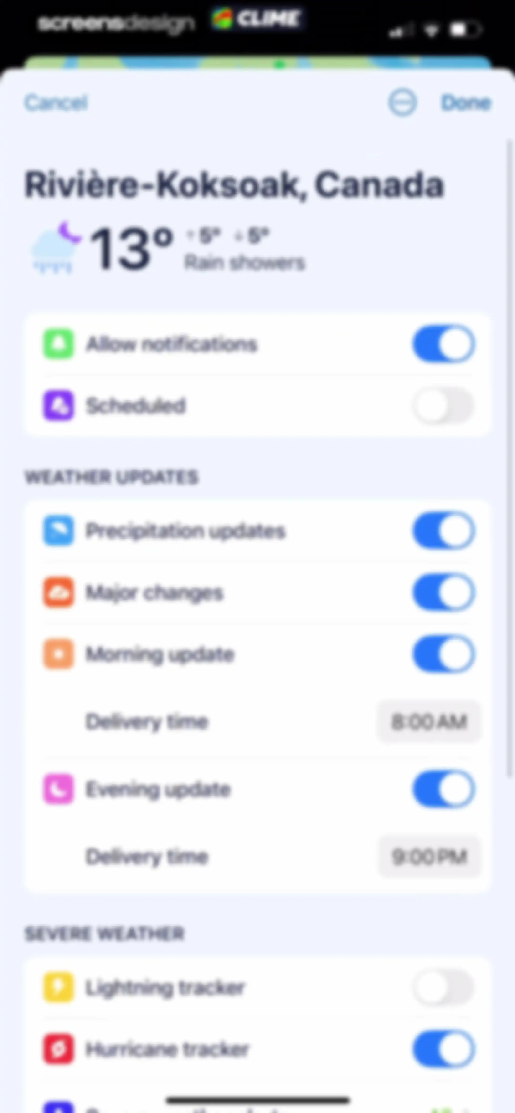 Clime: NOAA Weather Radar Live screen 79