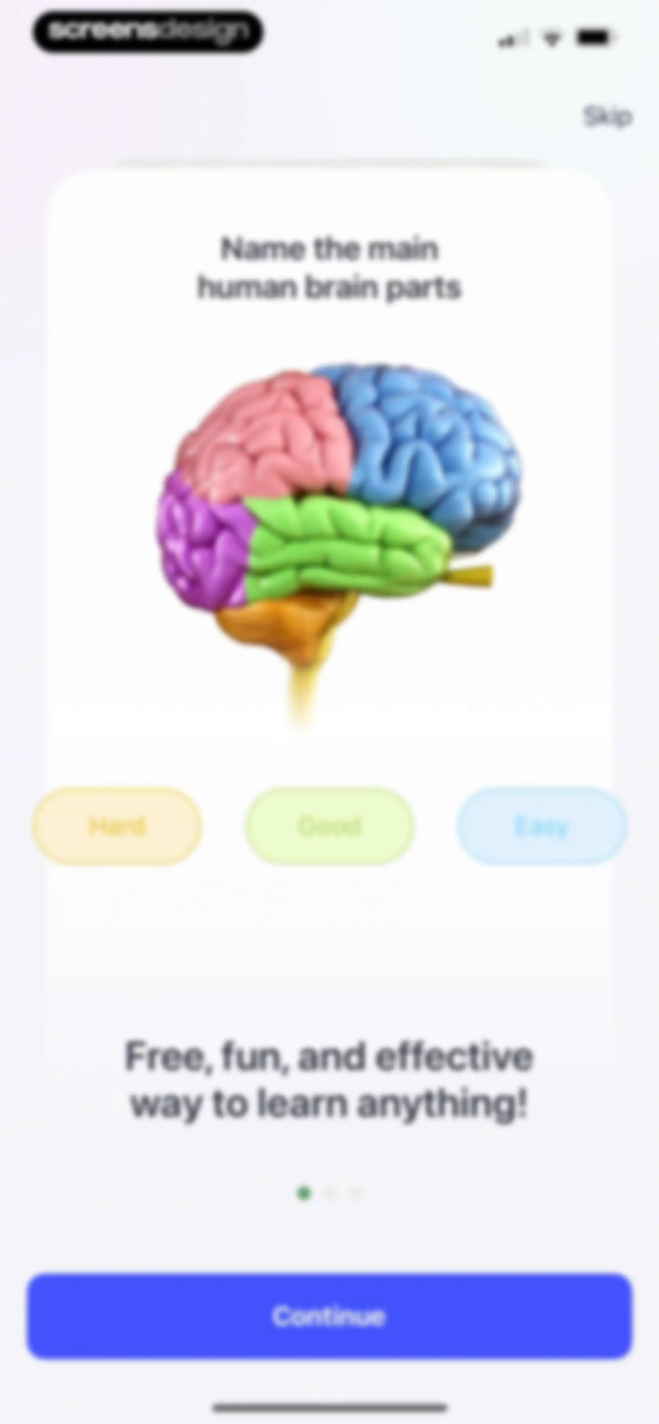 Cogni: Flashcards Learning screen 1