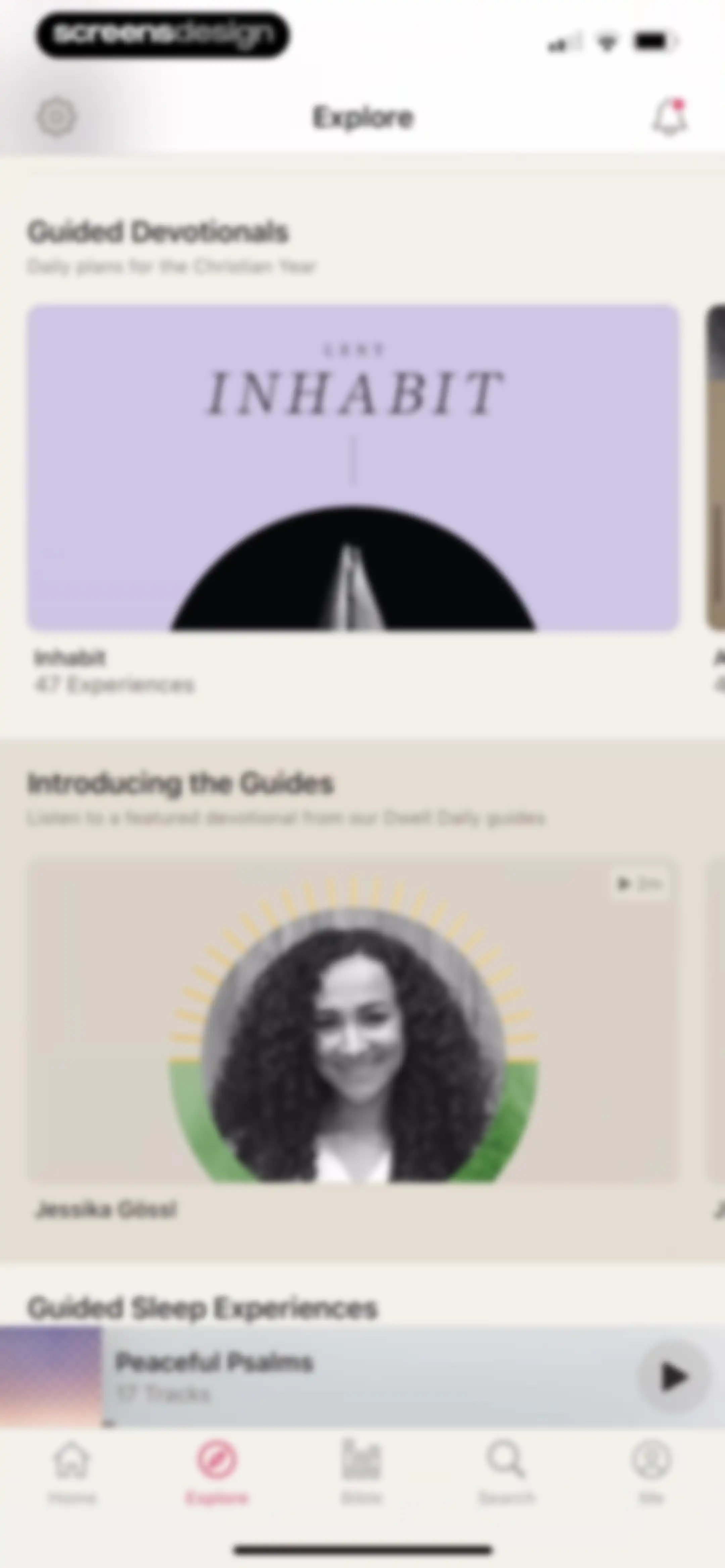 Dwell: Audio Bible screen 77