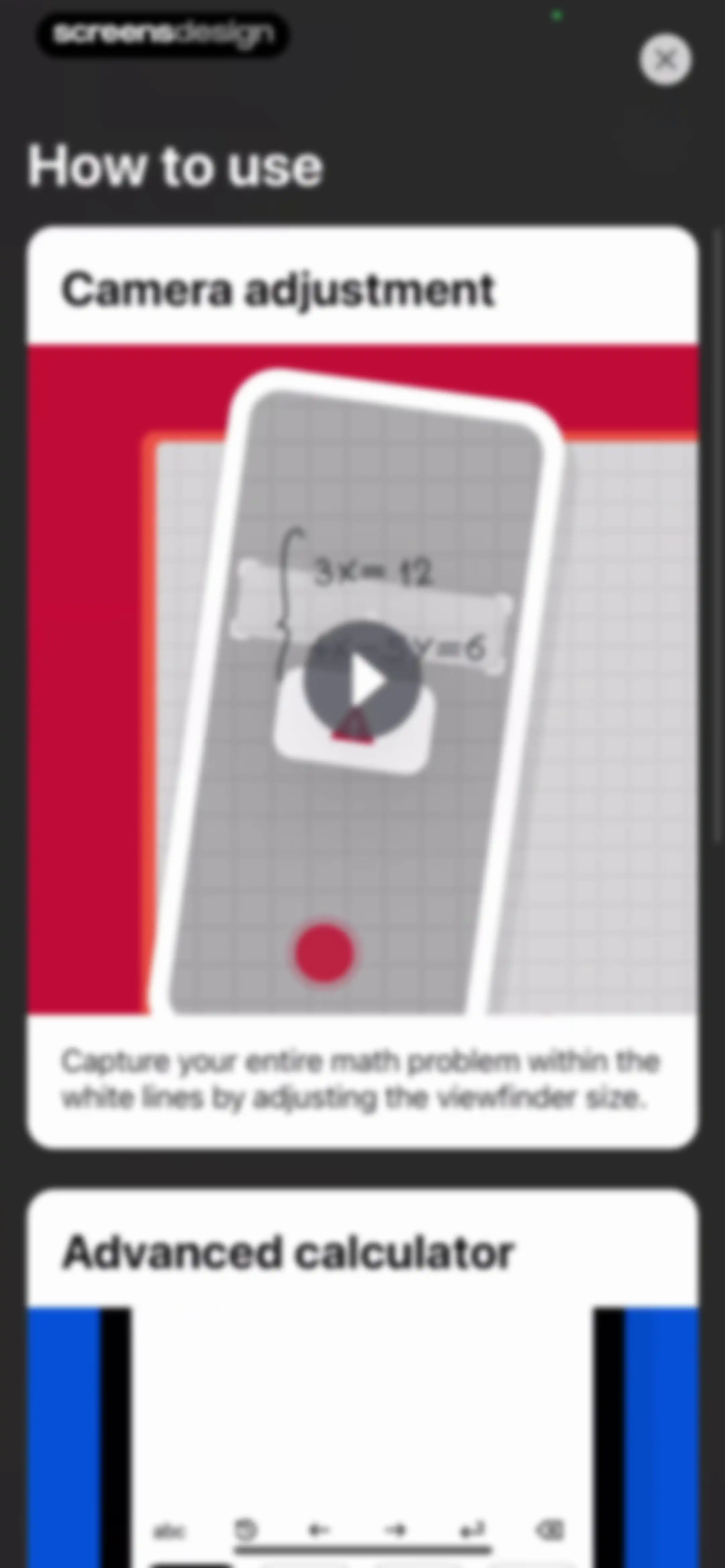 Photomath screen 72