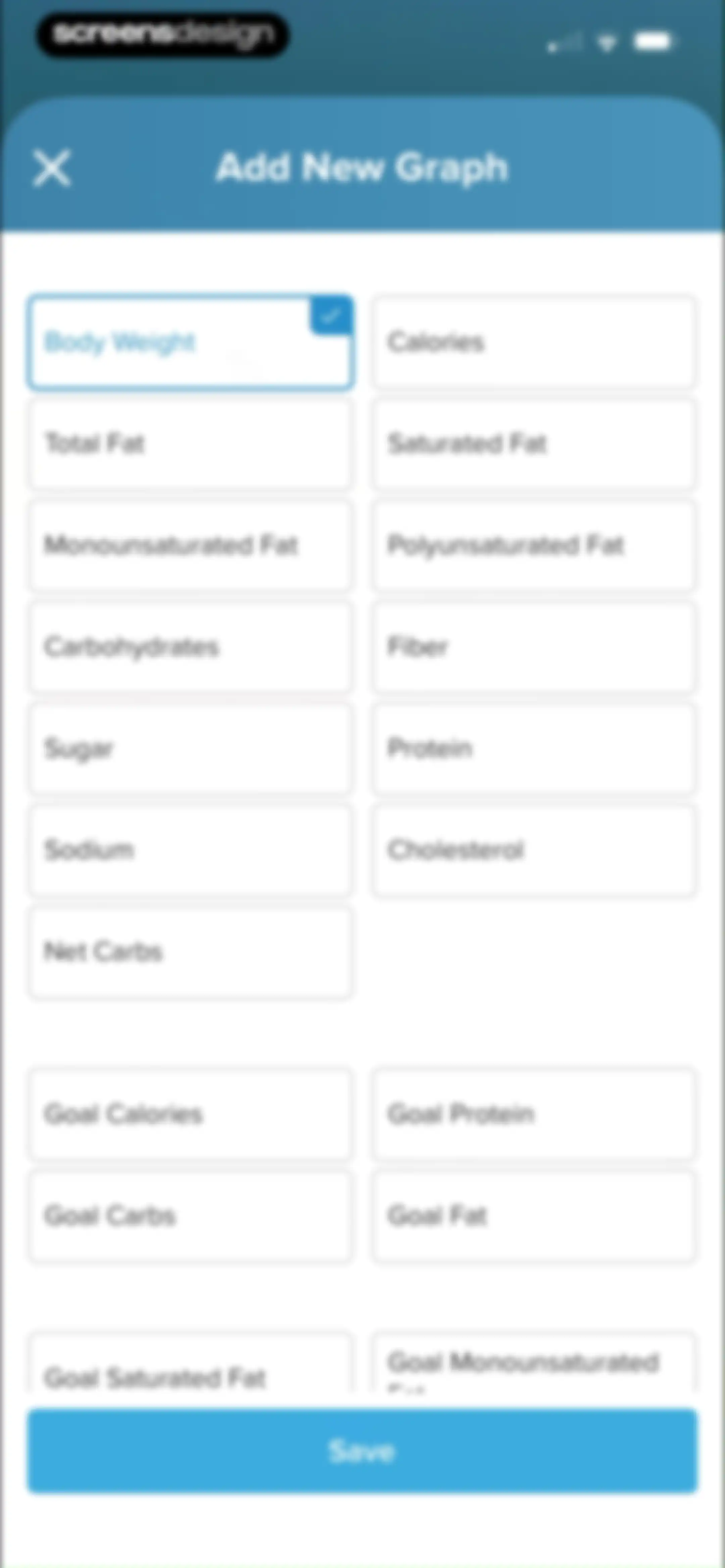 My Macros+ | Macro Tracker screen 121