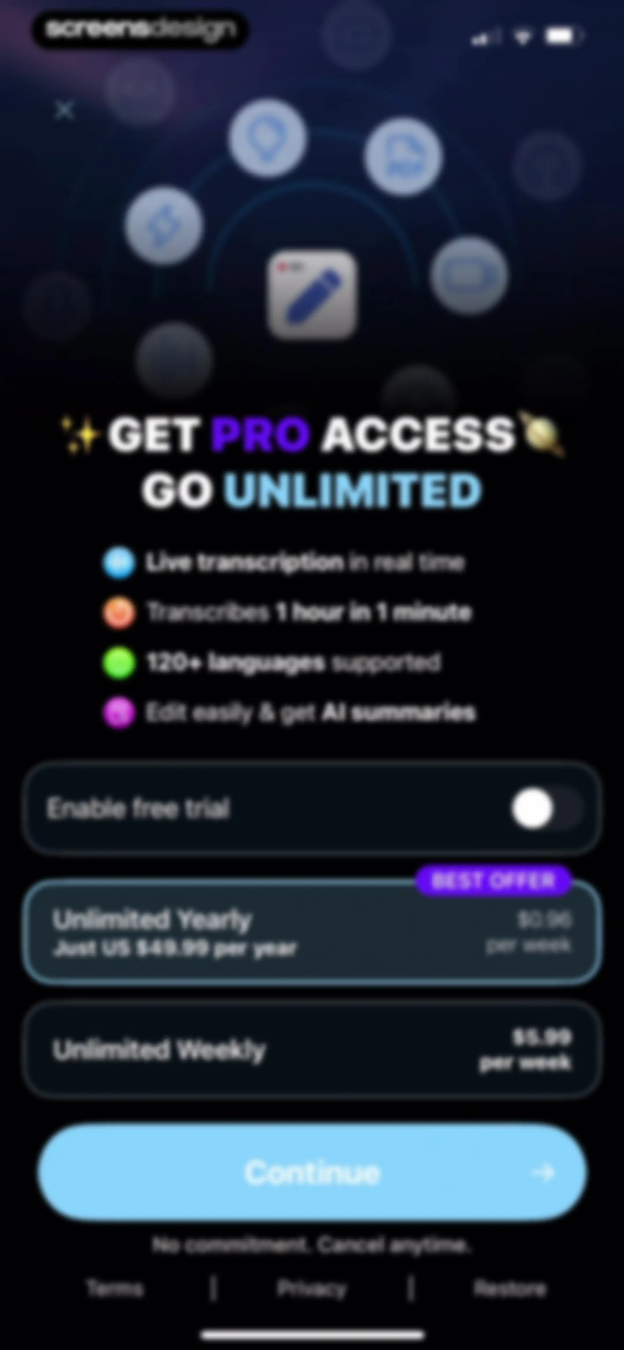 iTranscribe - Audio to Text screen 10