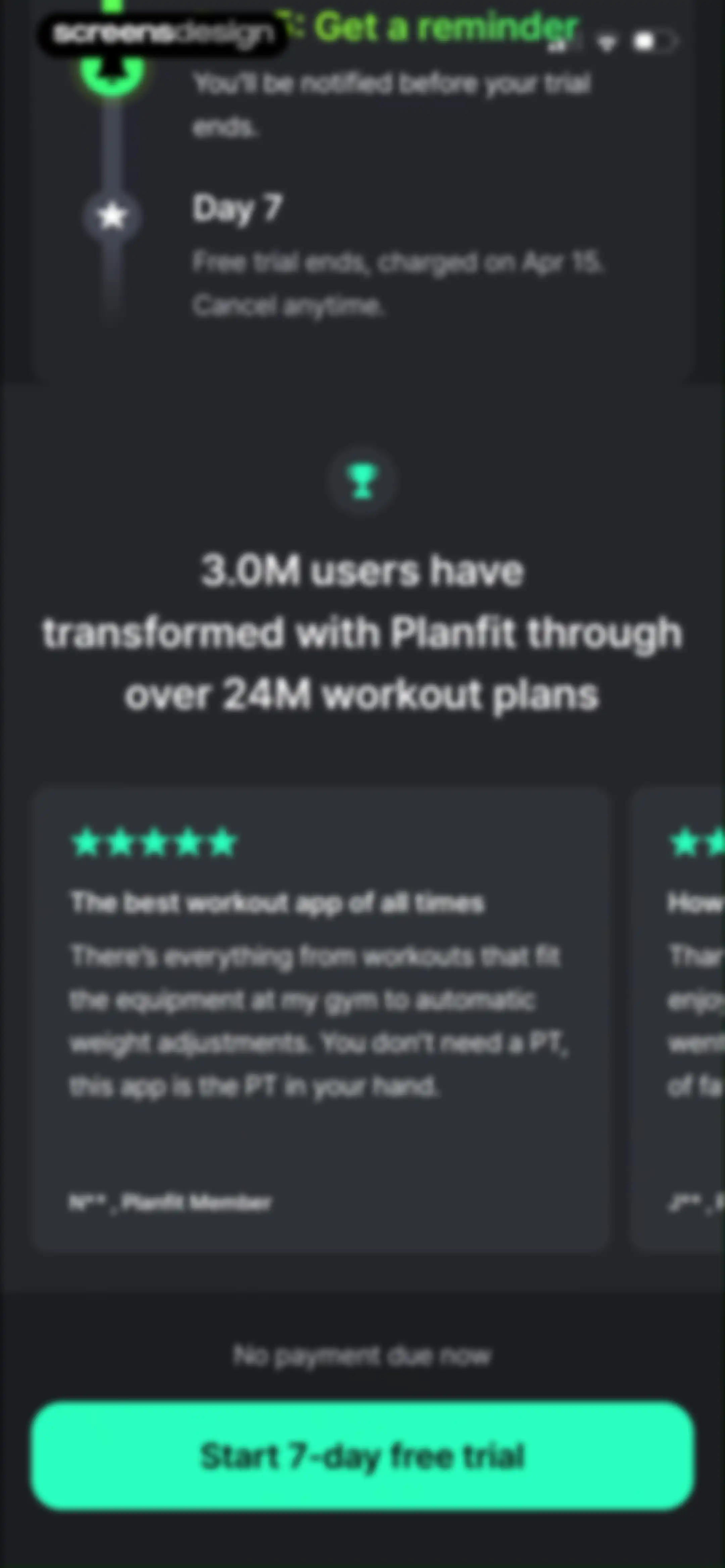 Planfit AI Gym Workout Planner screen 48