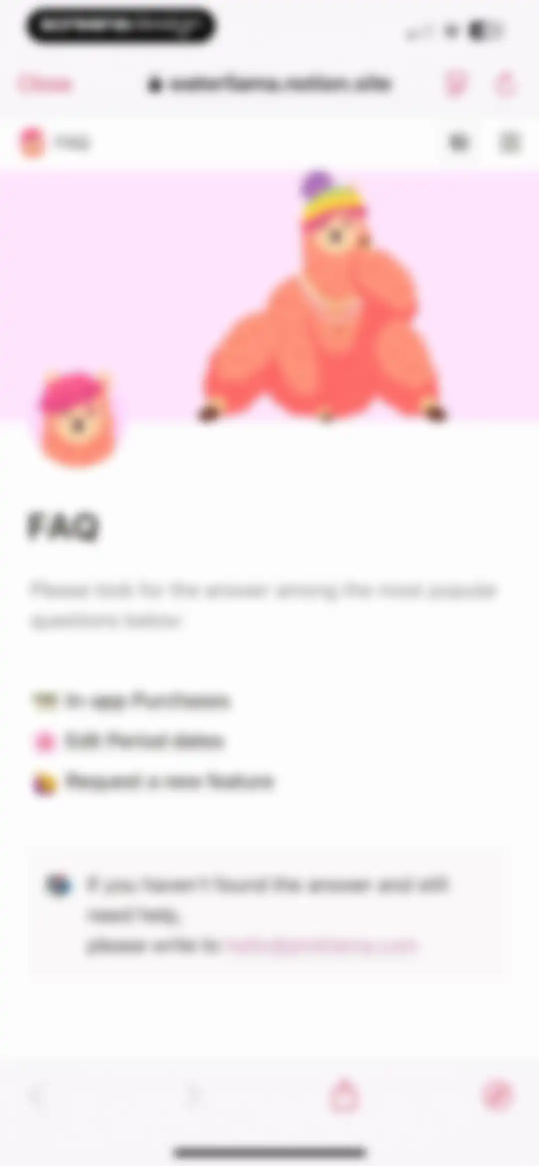 My period calendar Pinkllama screen 58