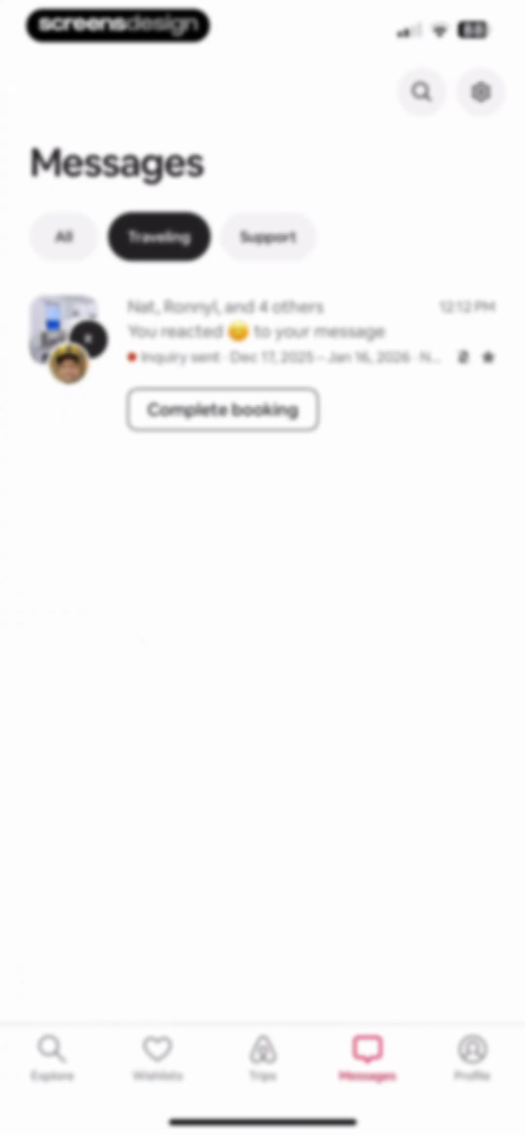 Airbnb screen 102
