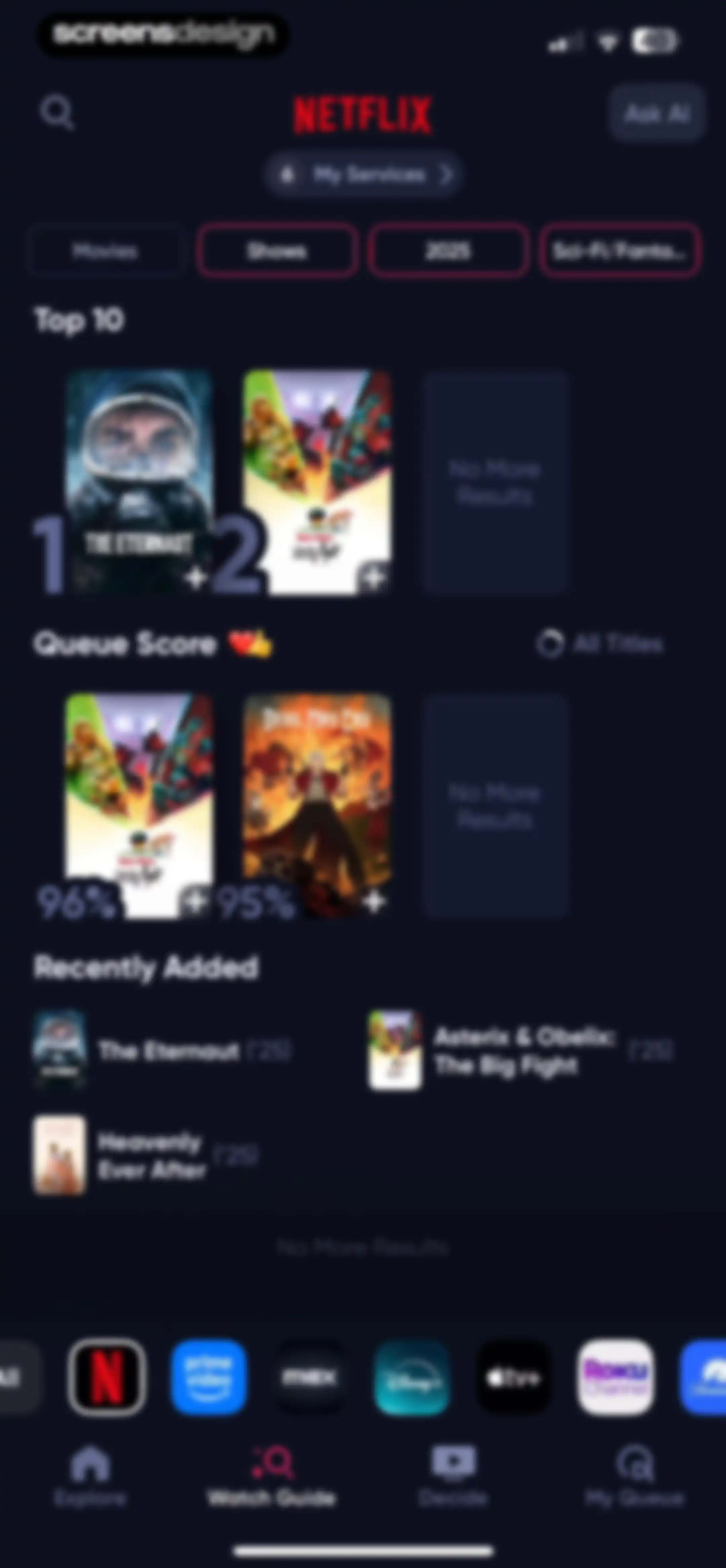 Queue - Find Movies & Shows screen 87