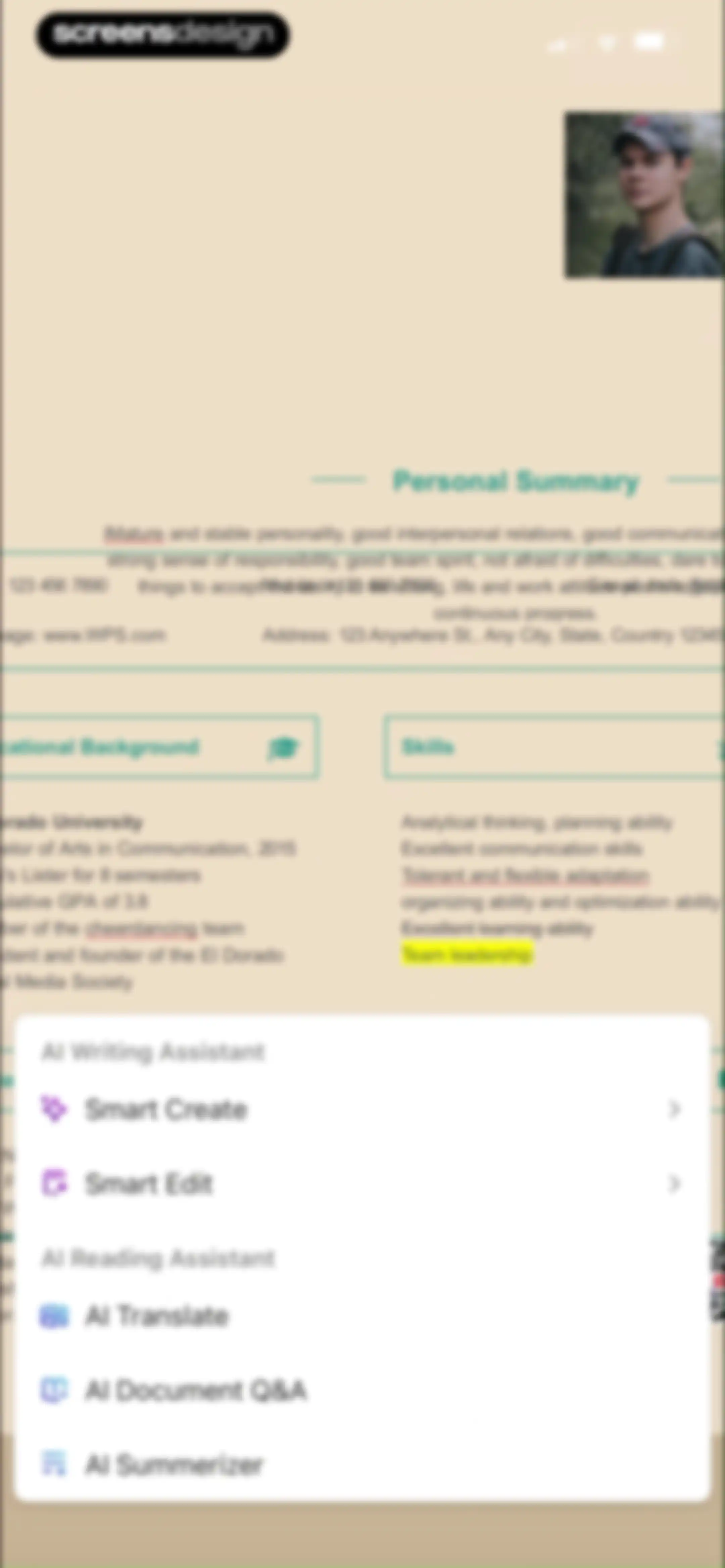 WPS Office-AI Doc, PDF, Sheet screen 67
