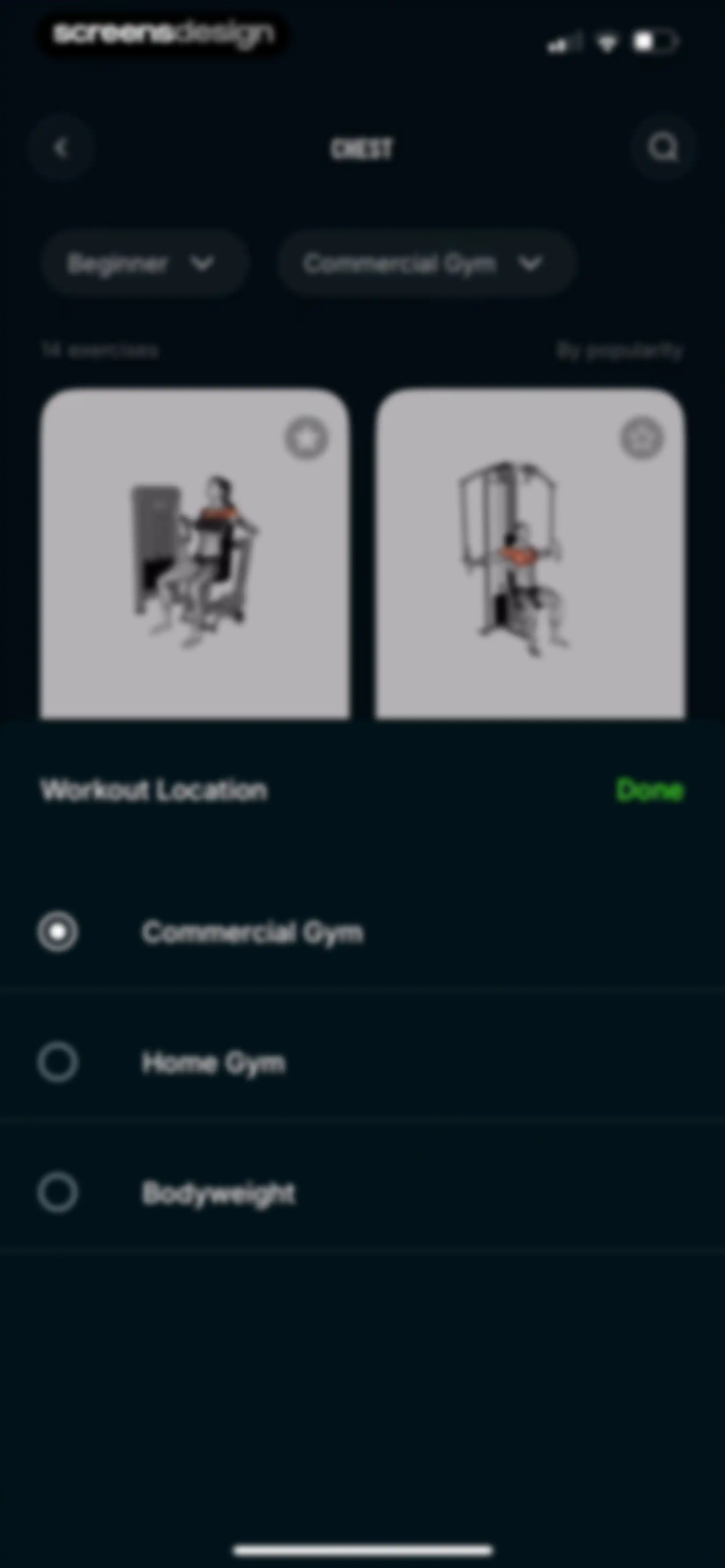 Befit: Gym & Home Workout Plan screen 128