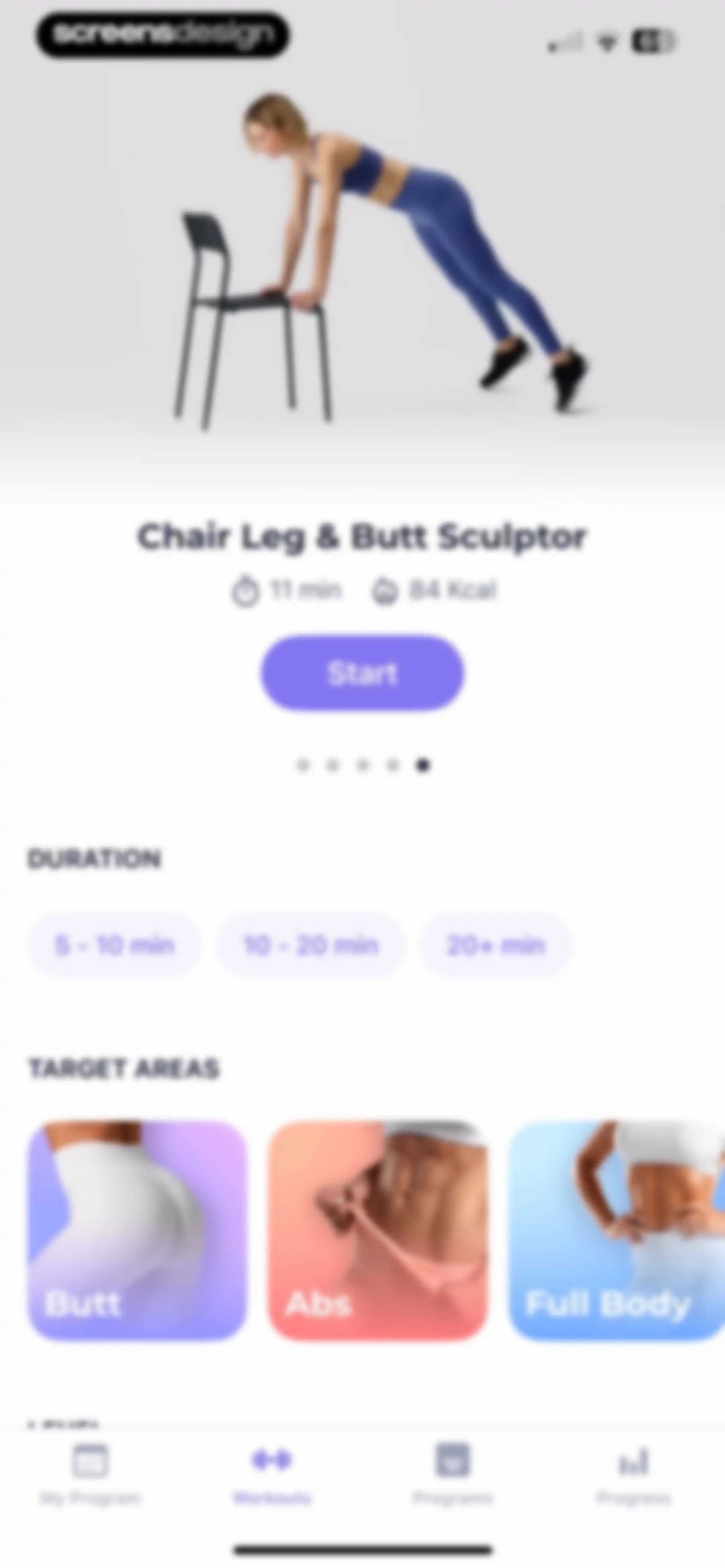FitMe - Lazy Workout at Home screen 86