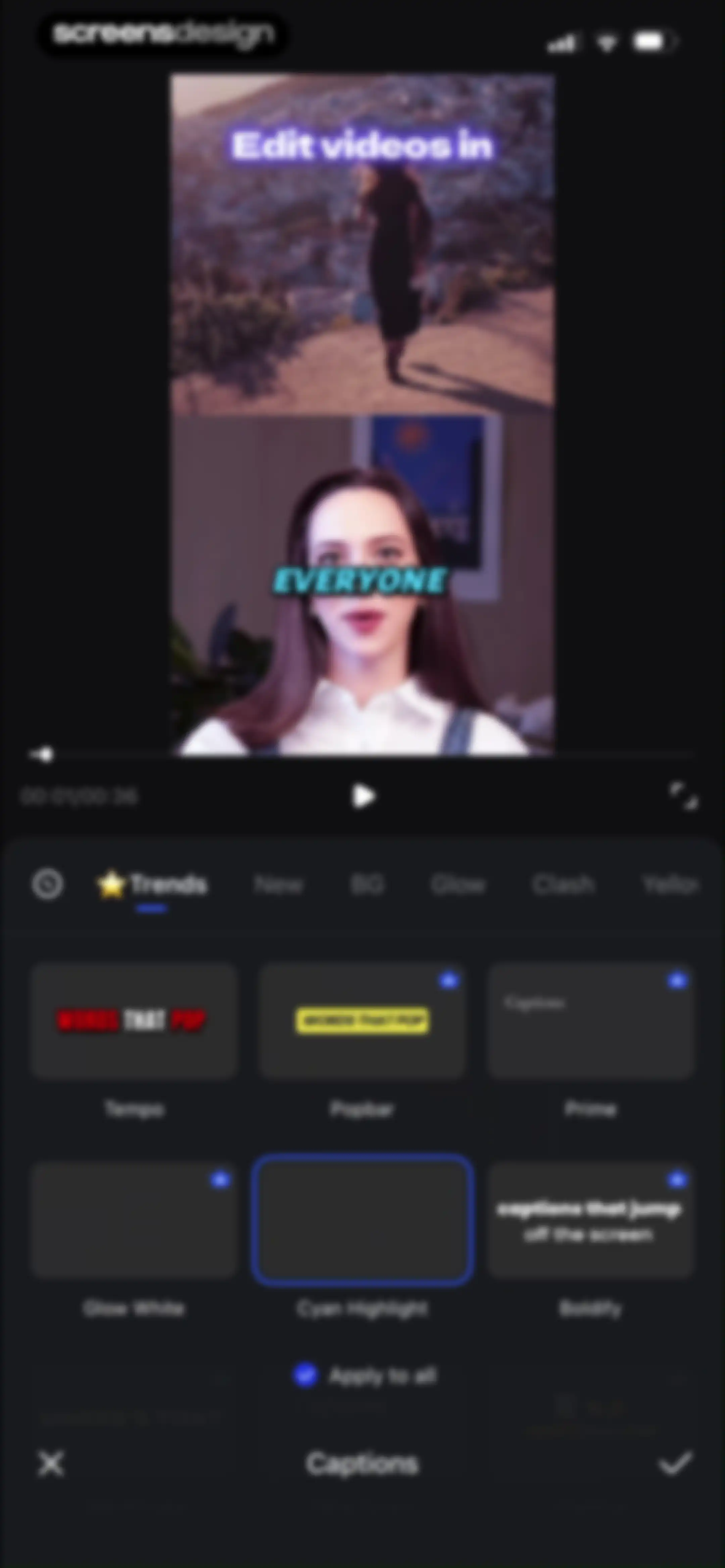 Vmake Labs: create viral video screen 113