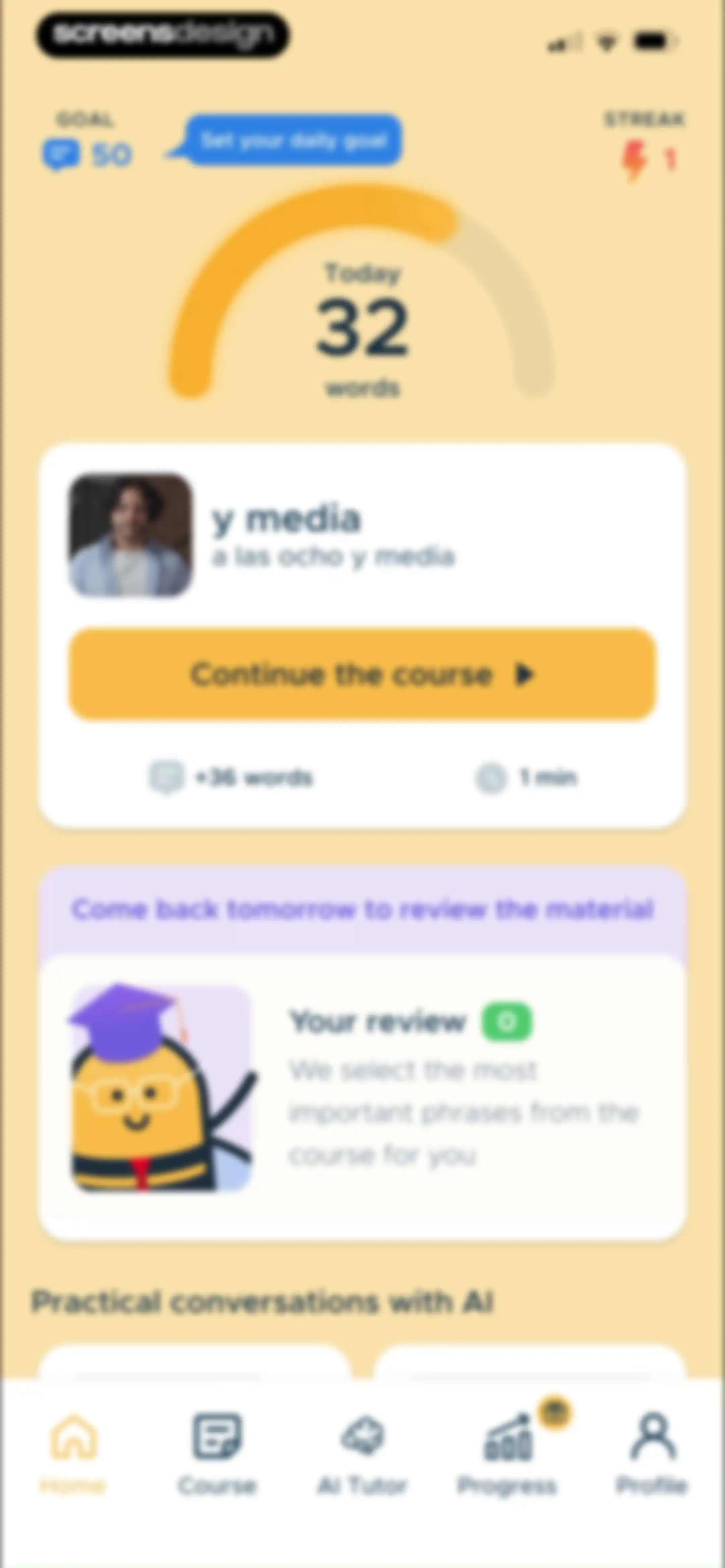 BeeSpeaker Learn English screen 76