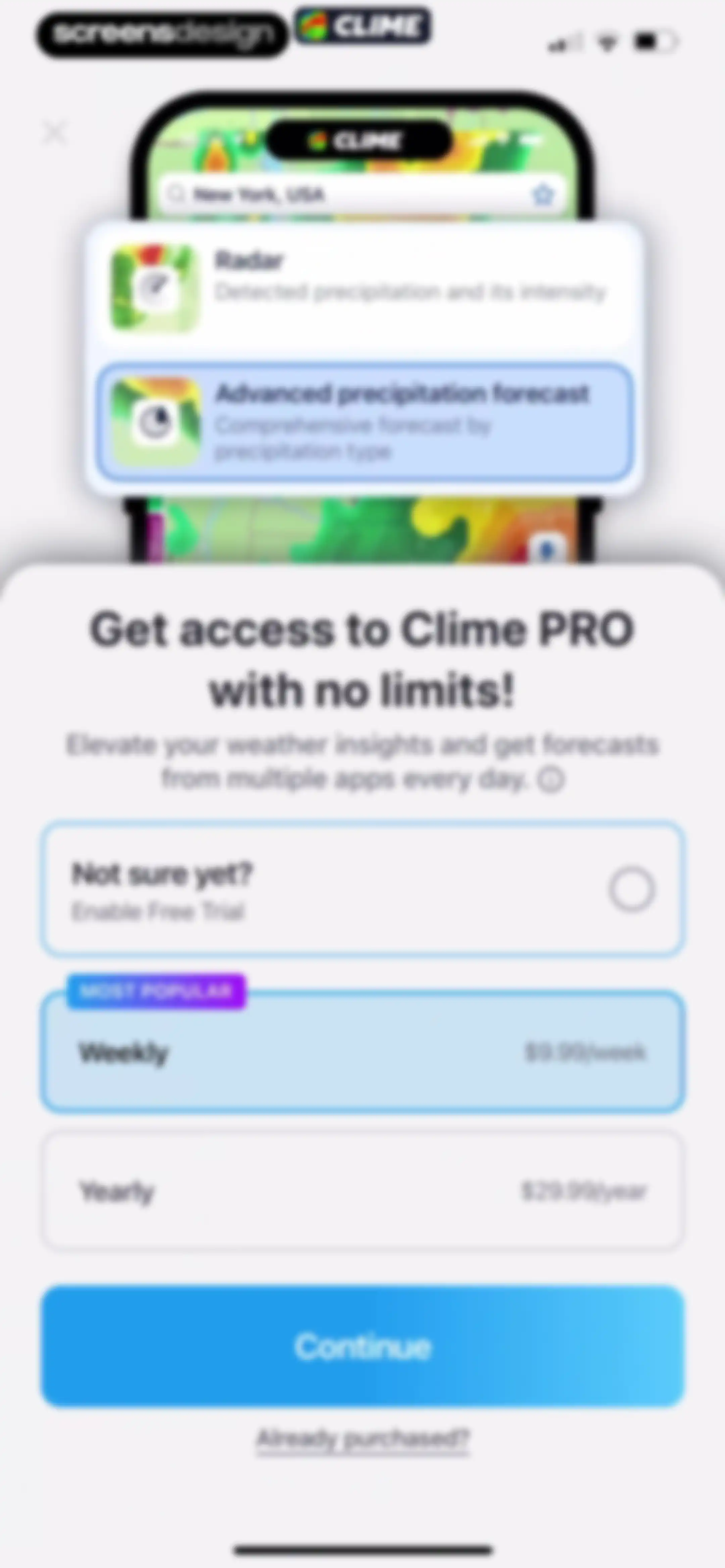 Clime: NOAA Weather Radar Live screen 11