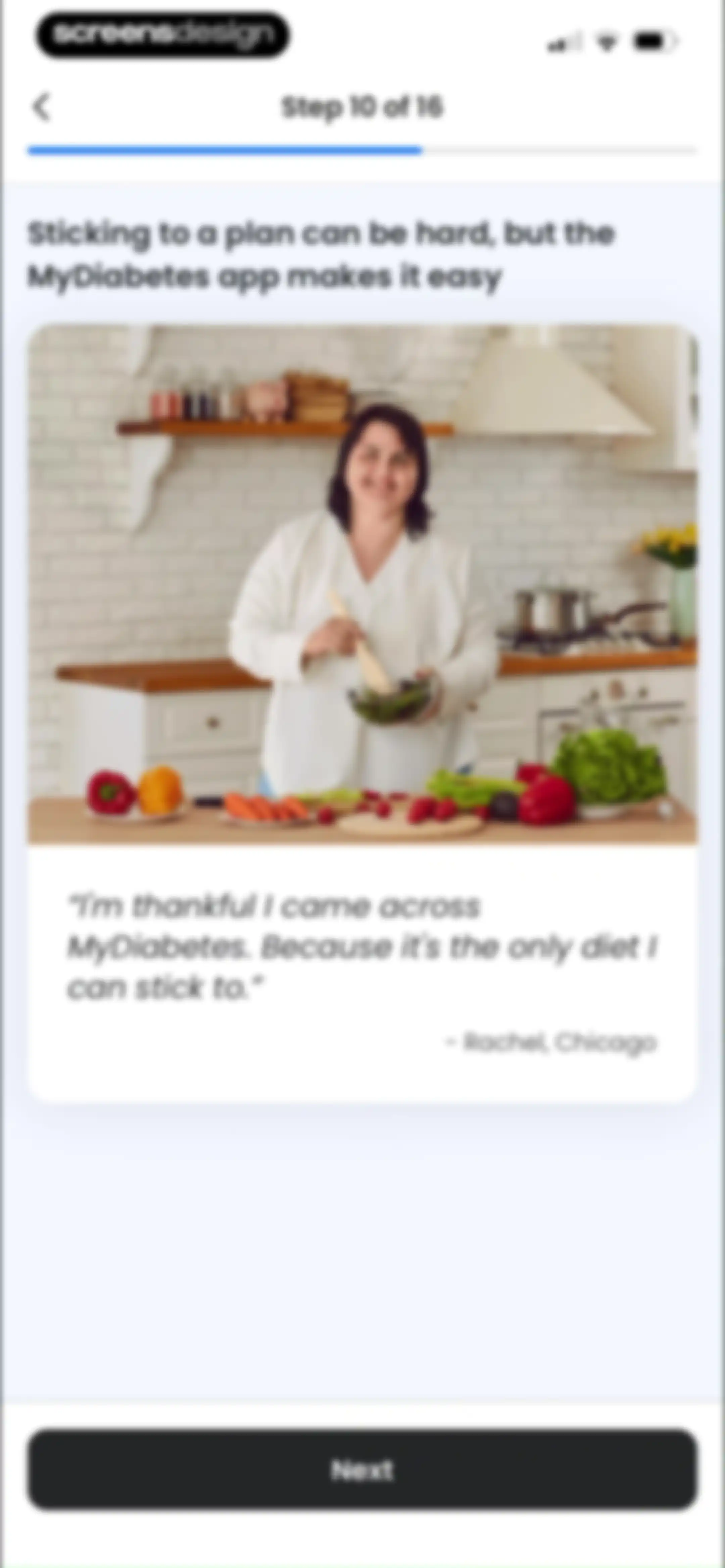 MyDiabetes: Sugar & Meal Log screen 17