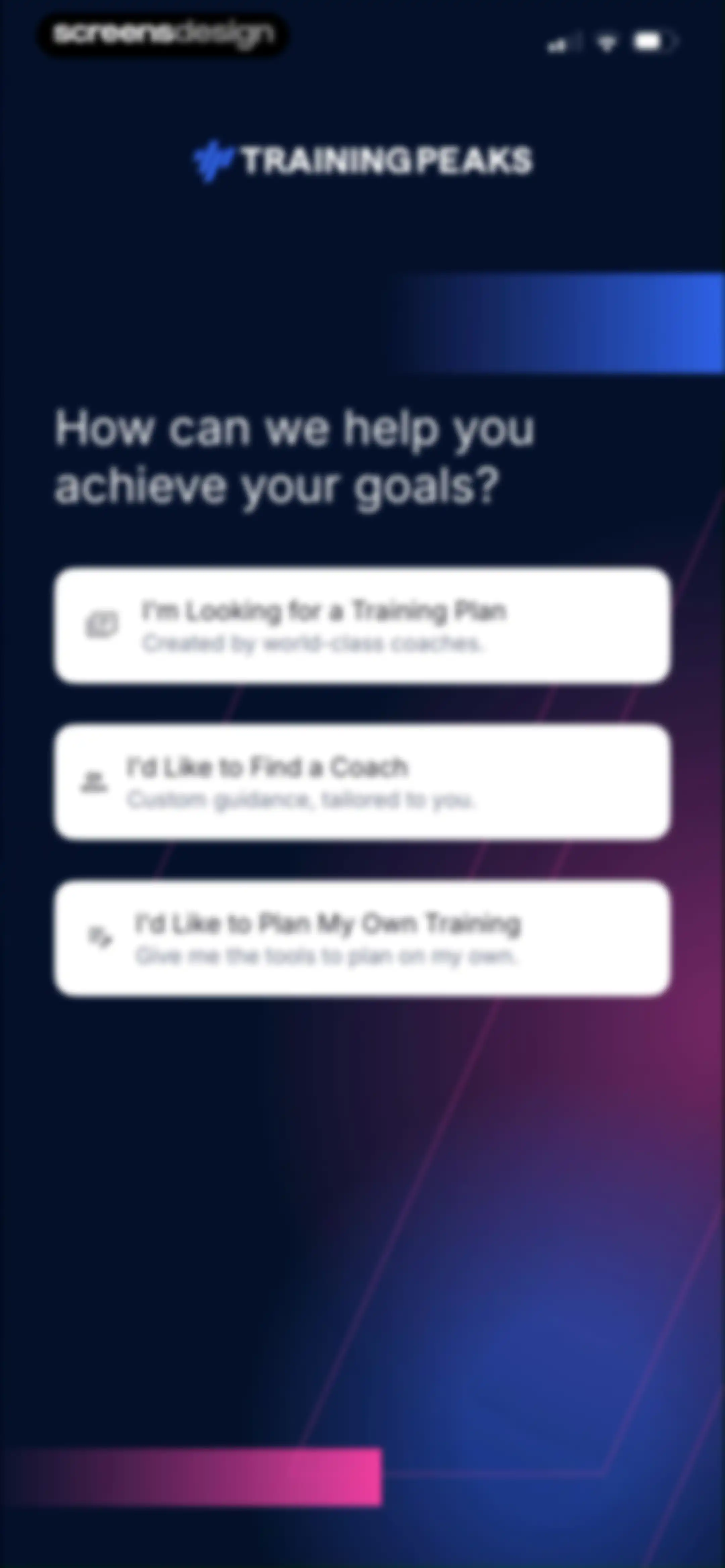 TrainingPeaks: Plan Train Lift screen 12