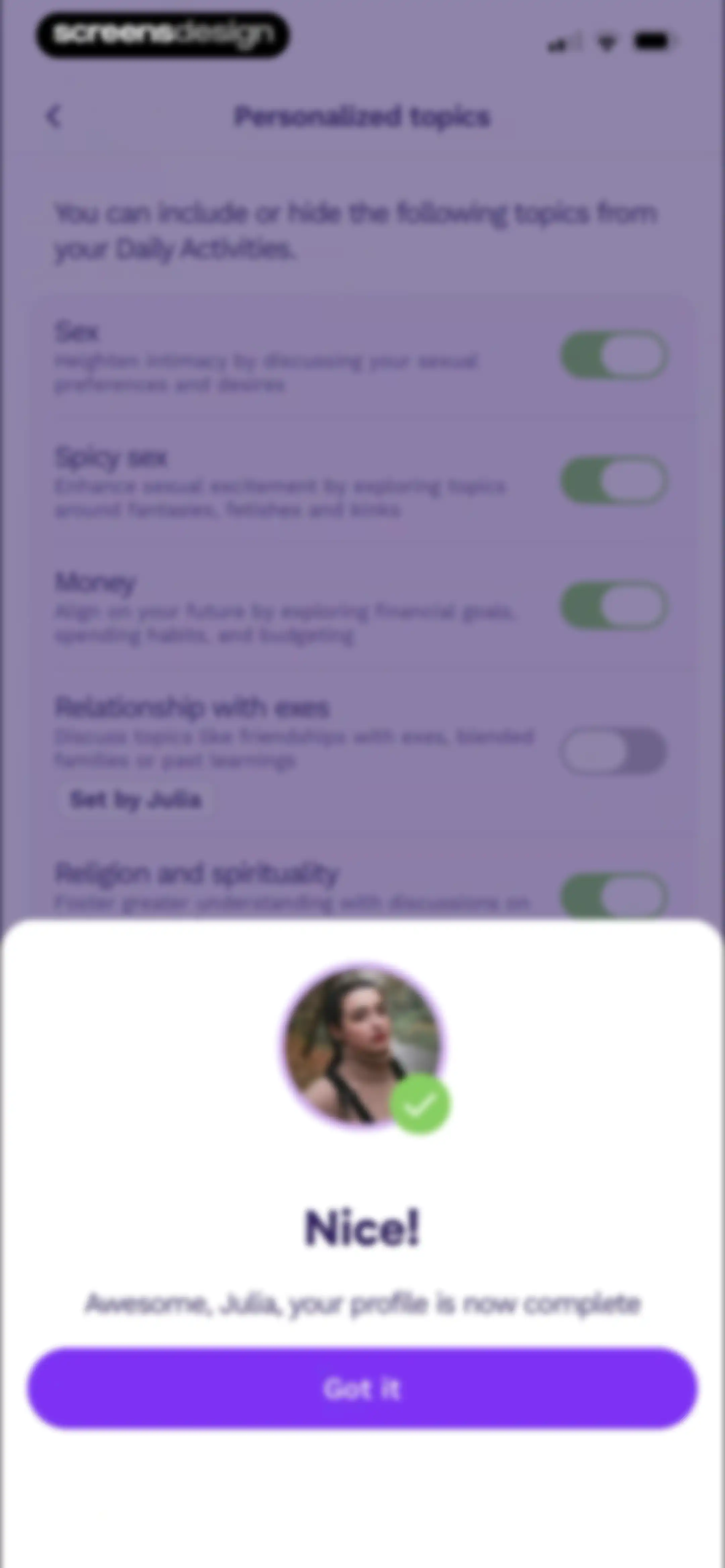 Paired: Couples & Relationship screen 151
