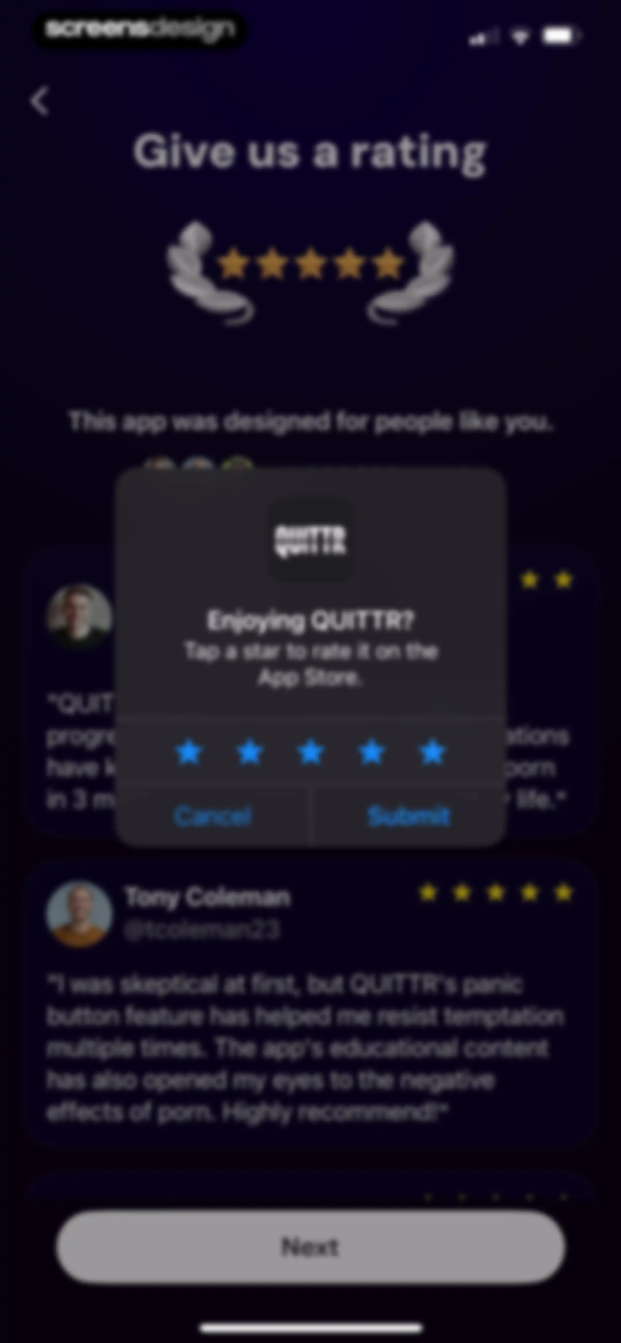 QUITTR - Break Free Now screen 40