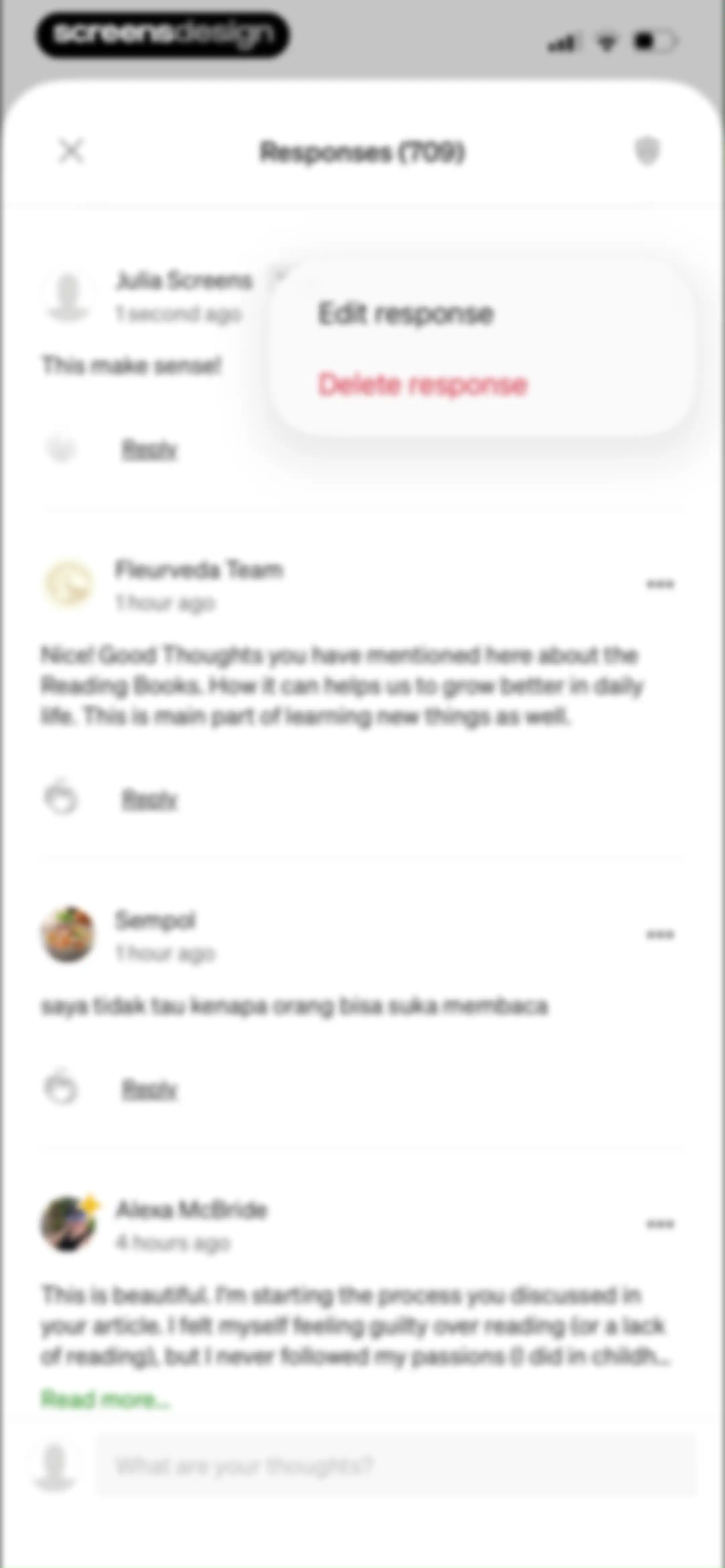 Medium: Read & Write Stories screen 24