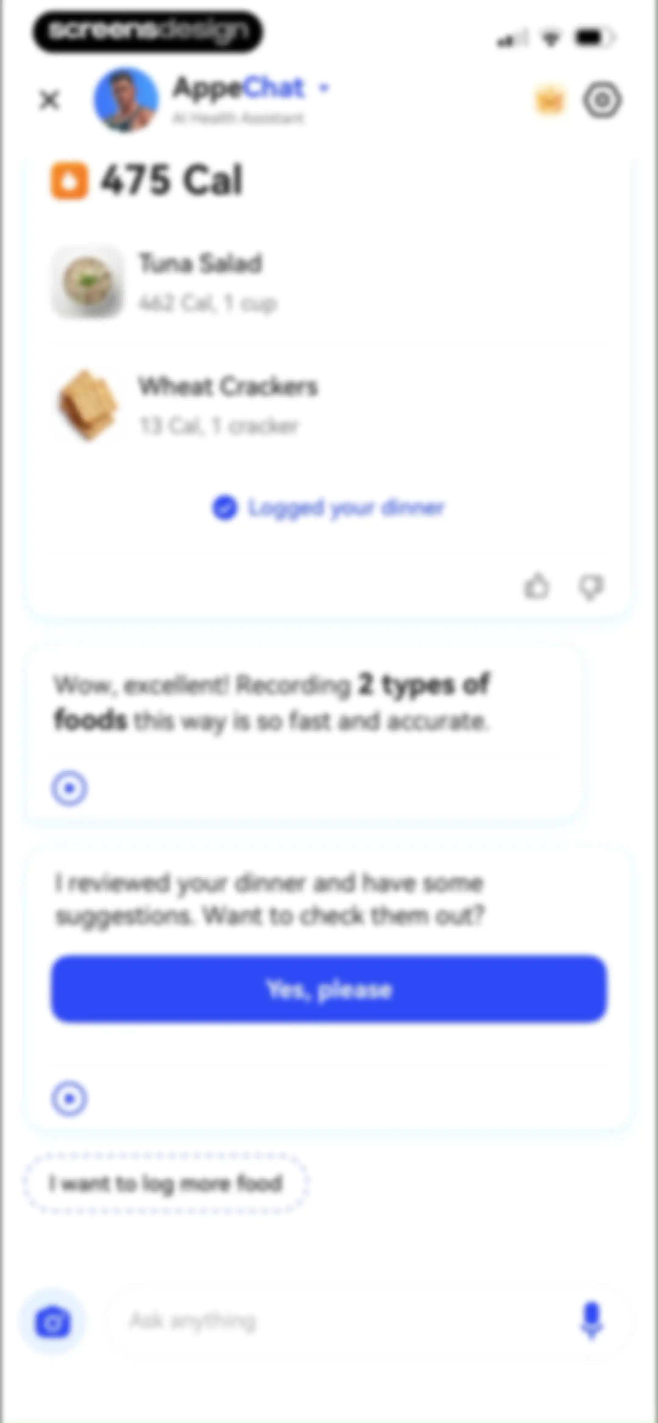 AI Calorie Counter - Appediet screen 135